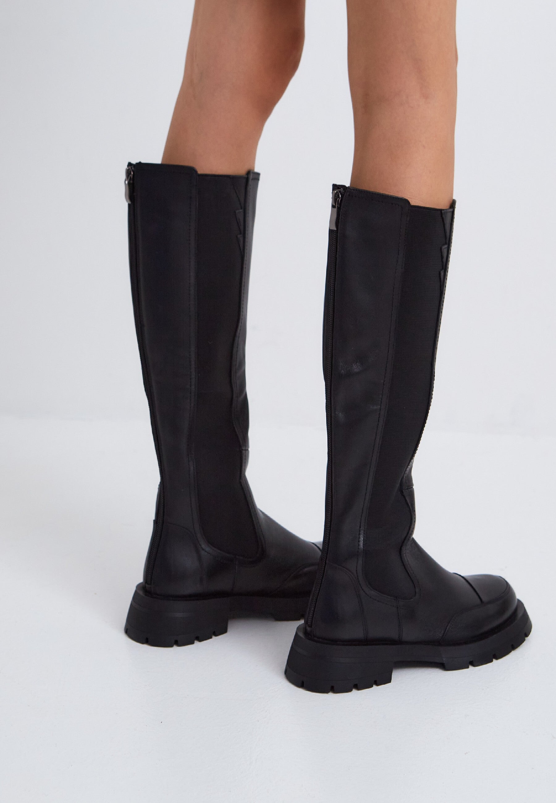 Tall Stretch Panel Boots