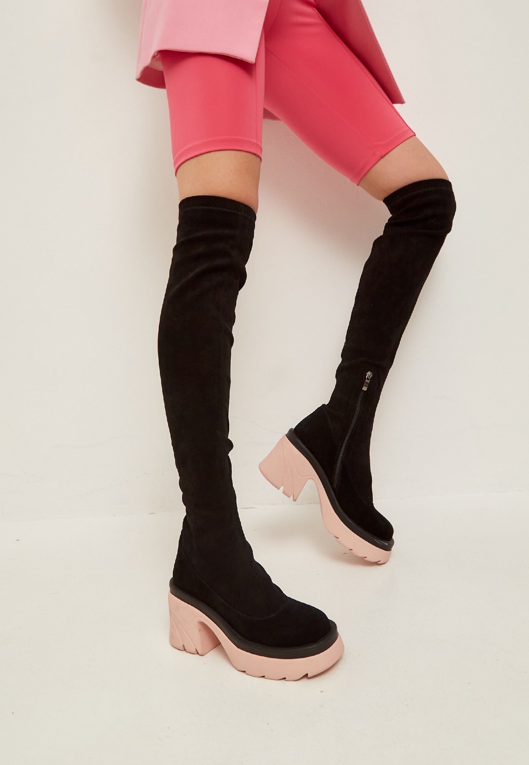 Over-the-Knee Suede Boots