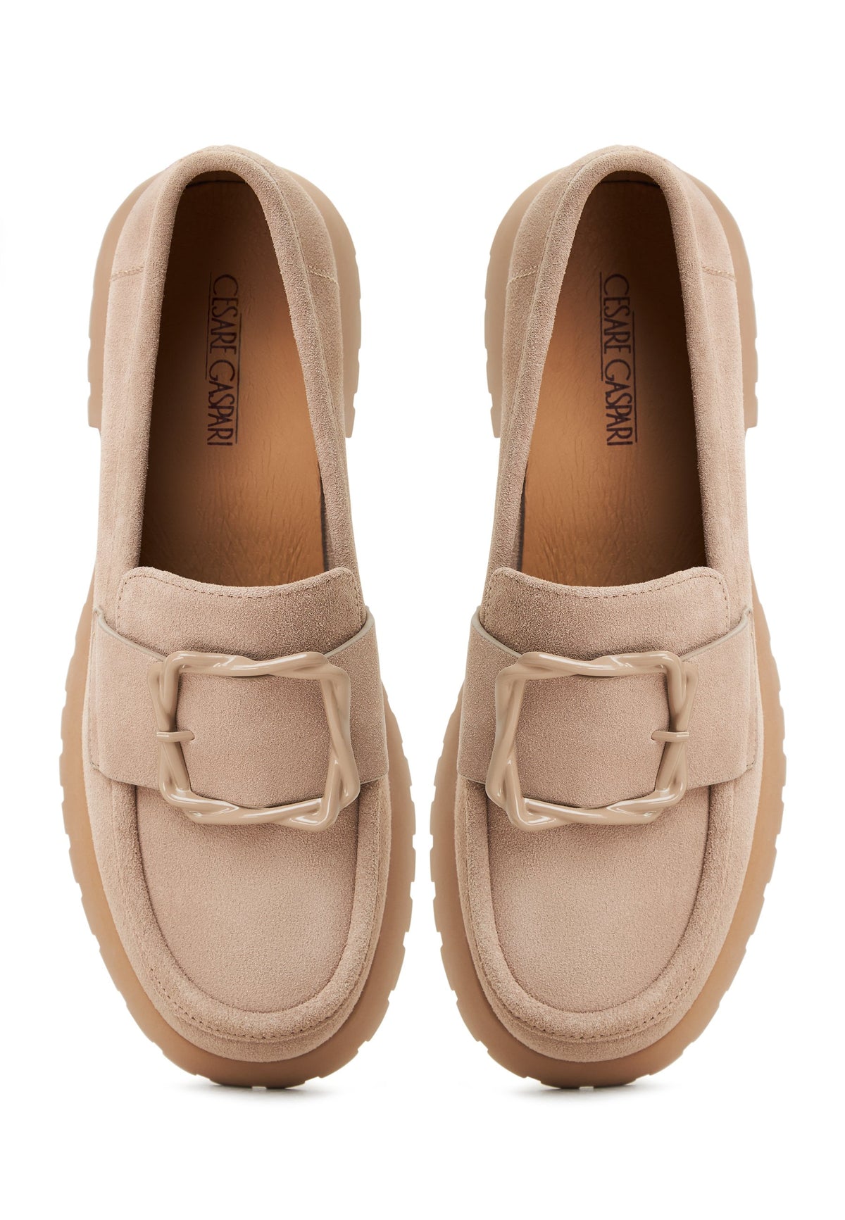Platform loafers Jenny – Beige