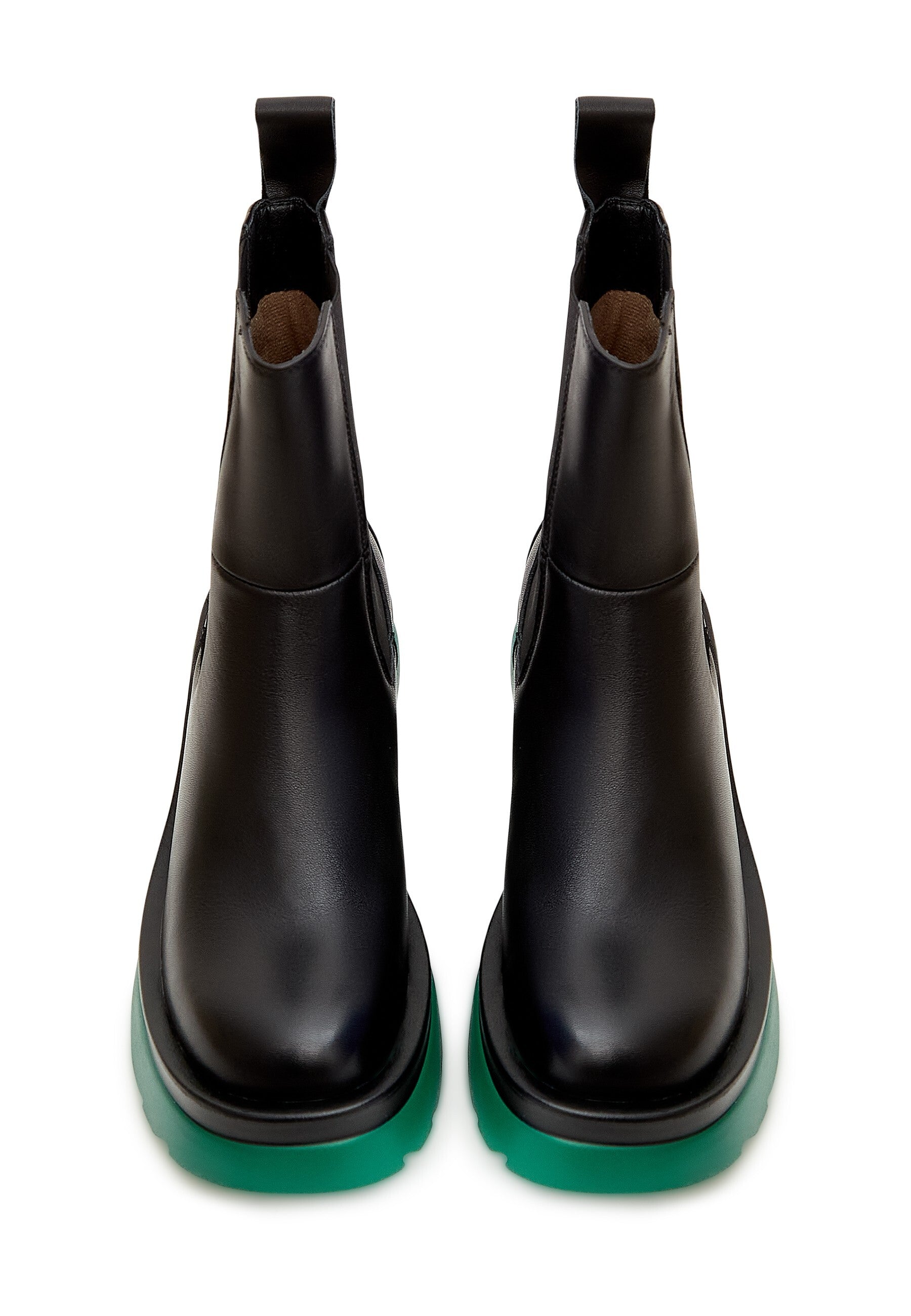 Bold Contrast Platform Chelsea Boots