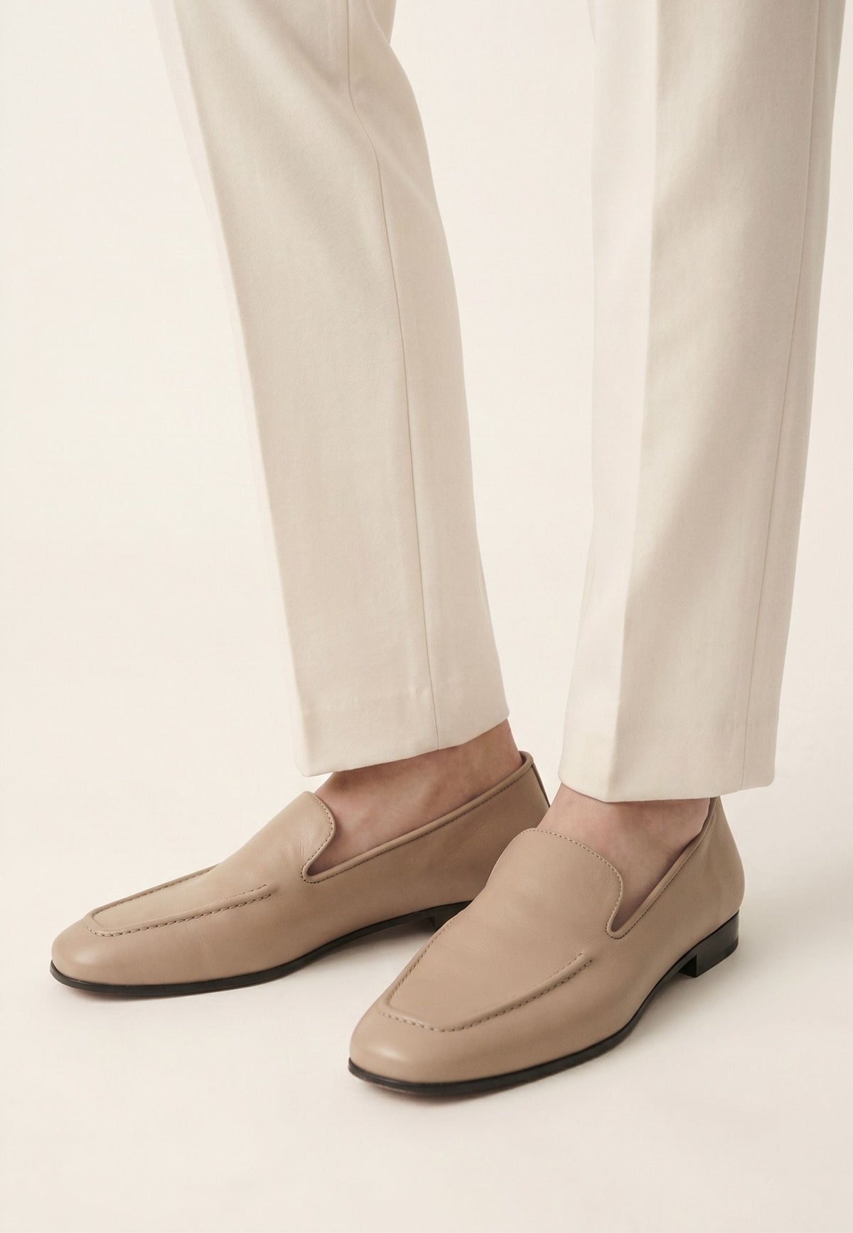 Mocasines de piel clásicos Lidia - Beige