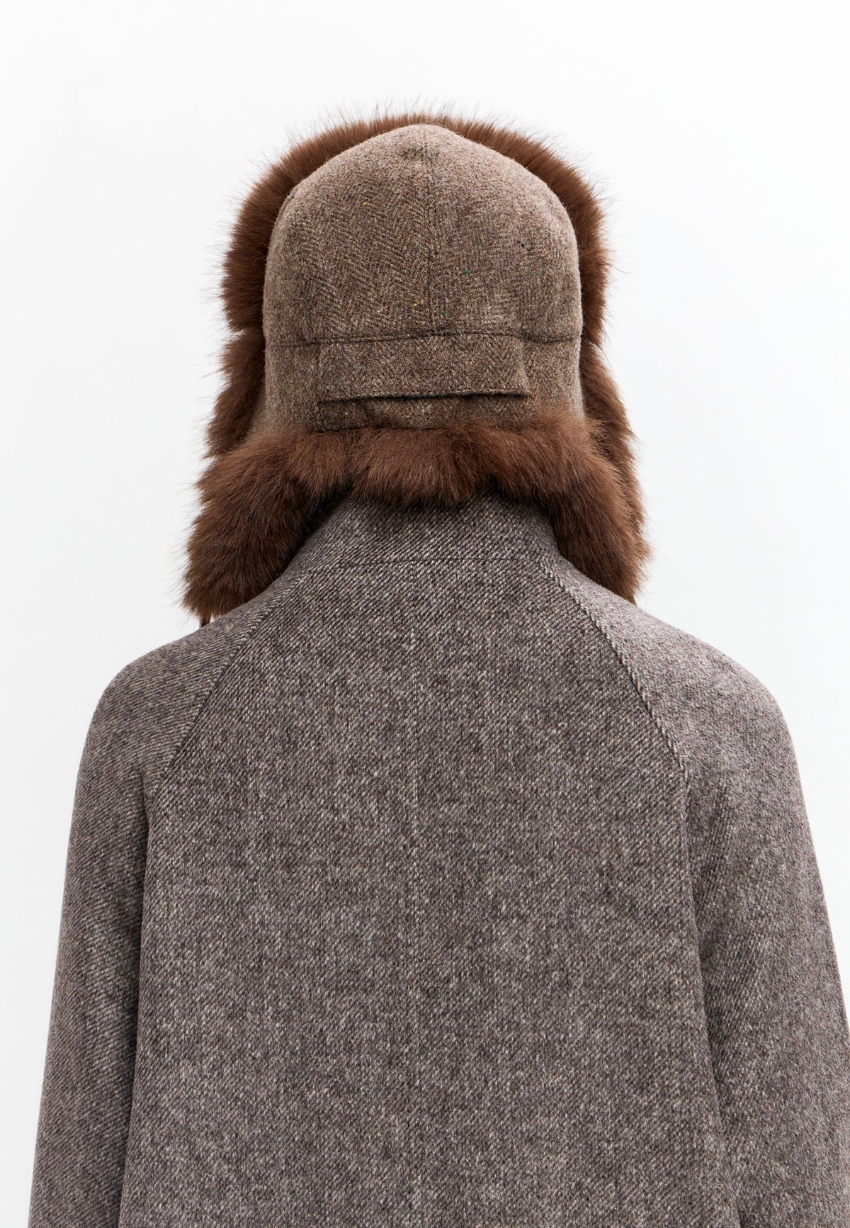Wool Trapper Hat - Light Brown