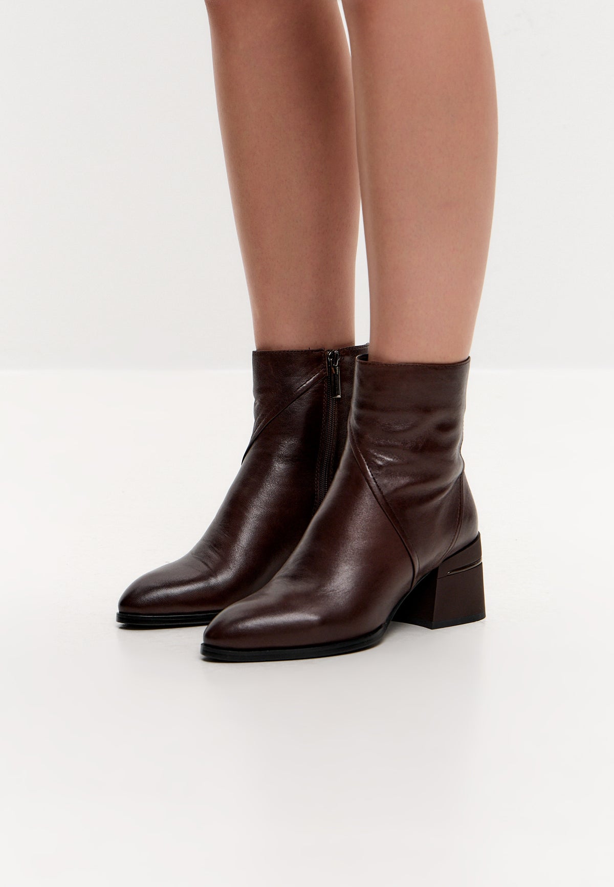 Sculpted Sophistication ankelboots – Mörkbrun