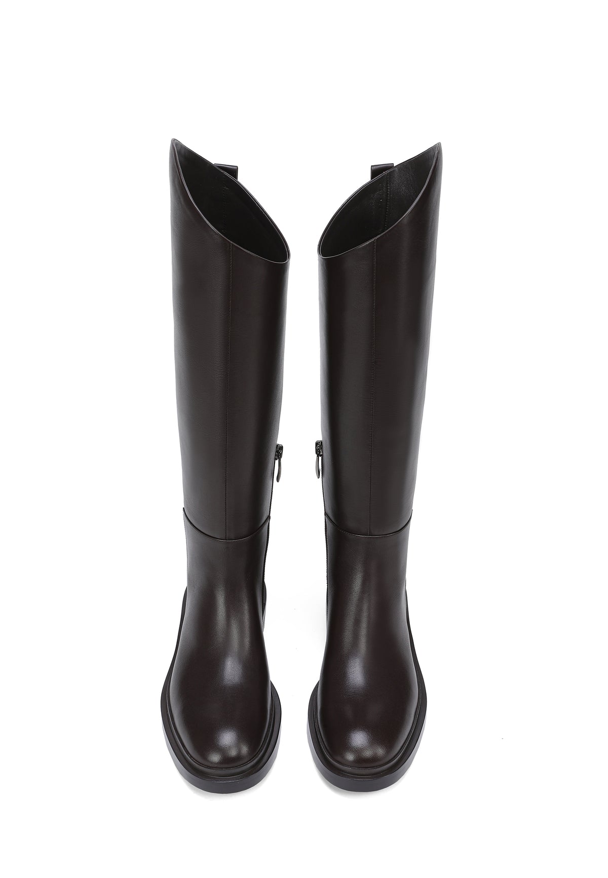 Botas de montar de piel hasta la rodilla – Negro