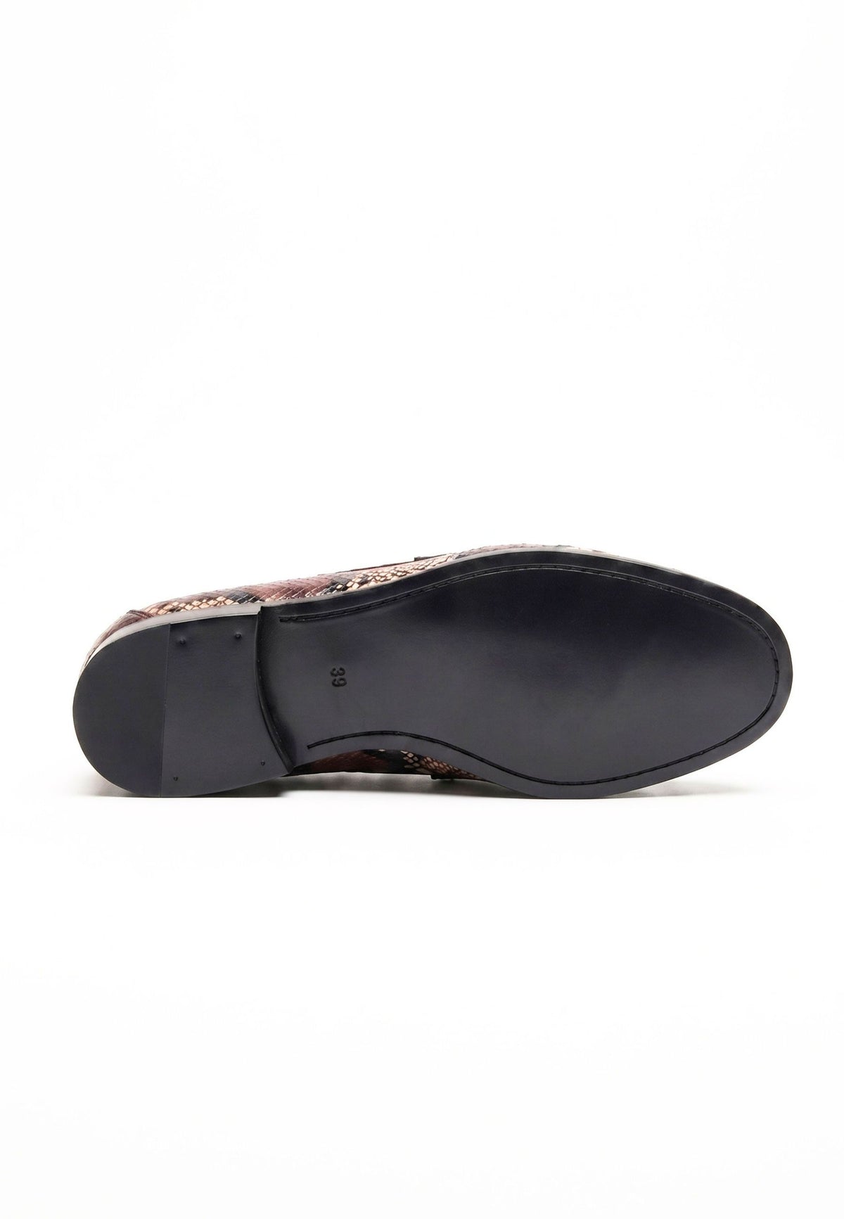 Penny Python Loafers – Brown