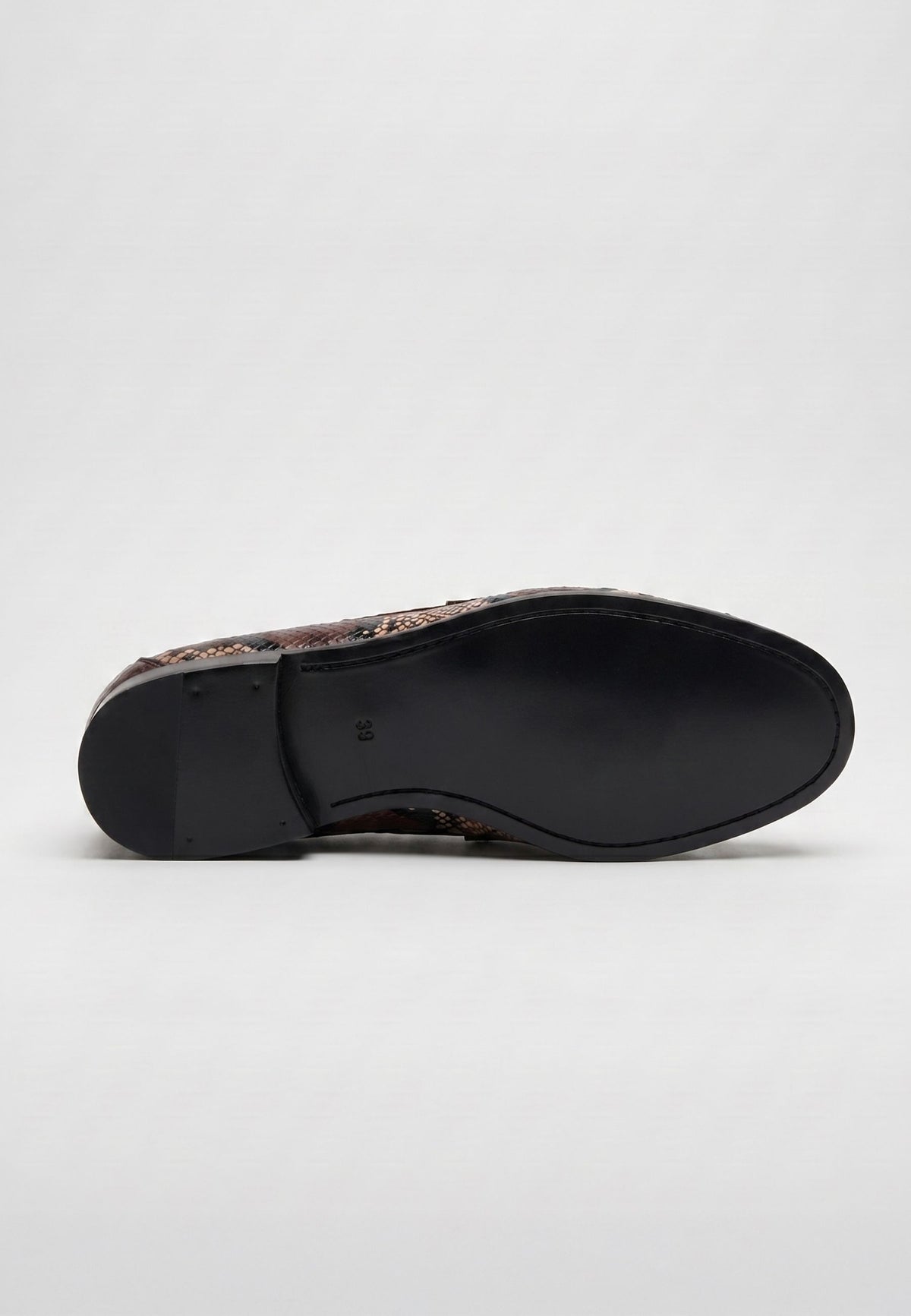 Penny Python Loafers – Brown
