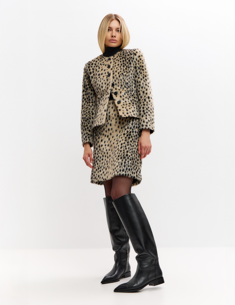 Block Heel High Boots