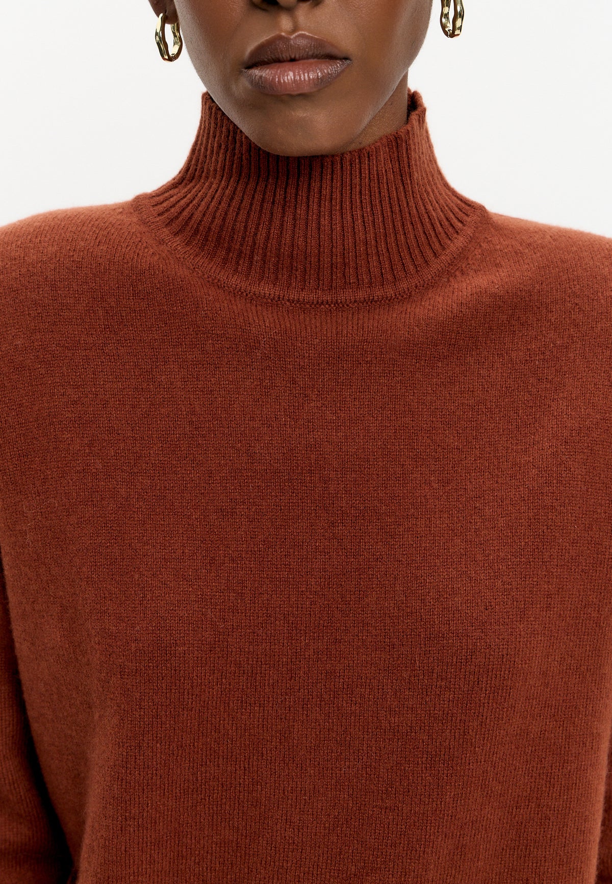 Jersey de lana merino Mauve – Rojo