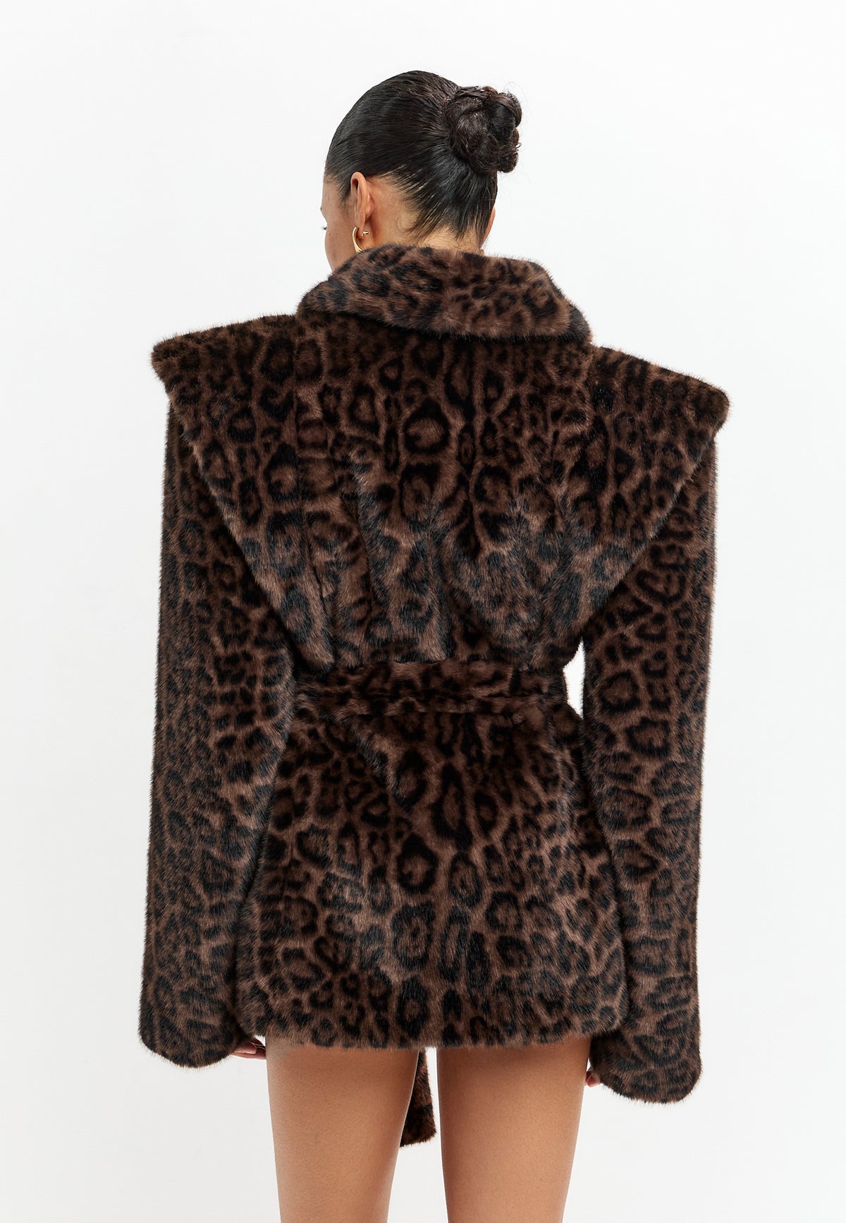 Faux Fur Coat Samarcanda - Leopard