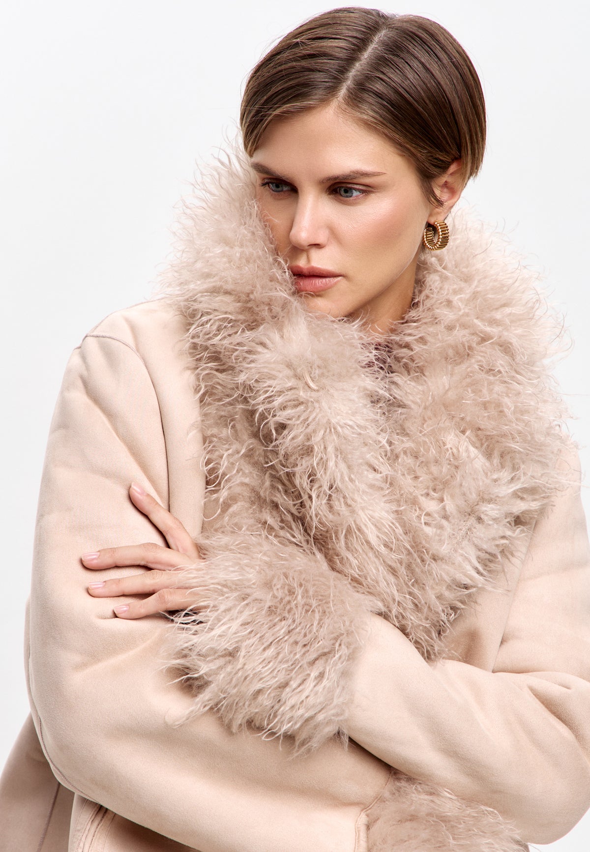 Reversible Classic Shell Coat - Beige