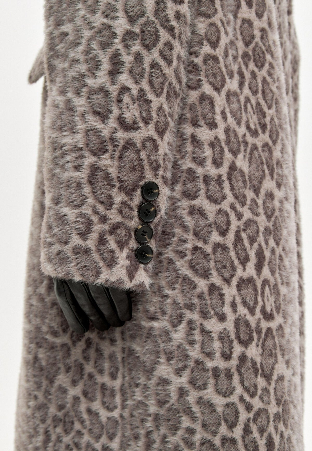 Manteau long en fausse fourrure Bianca - Leopard
