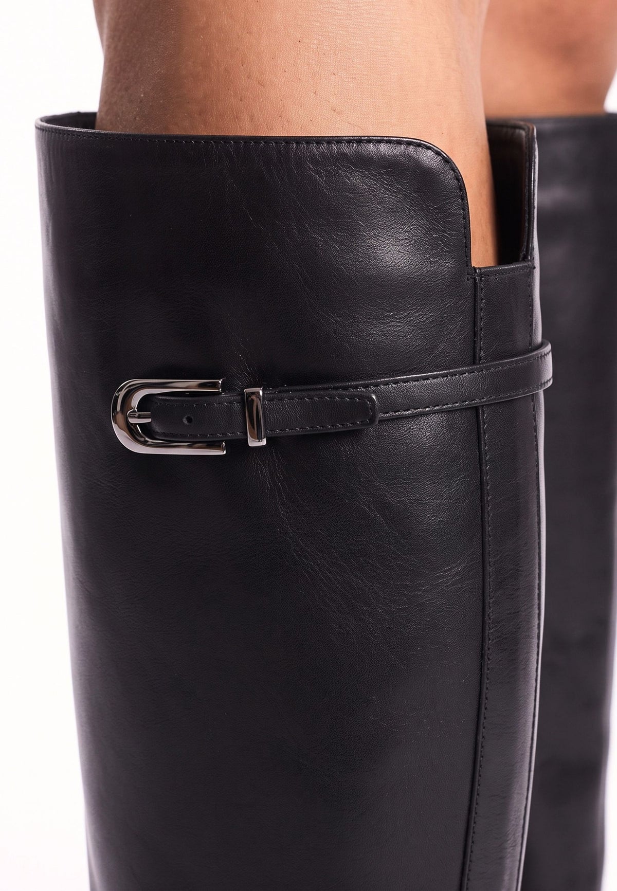 Leather Riding Knee-High Boots