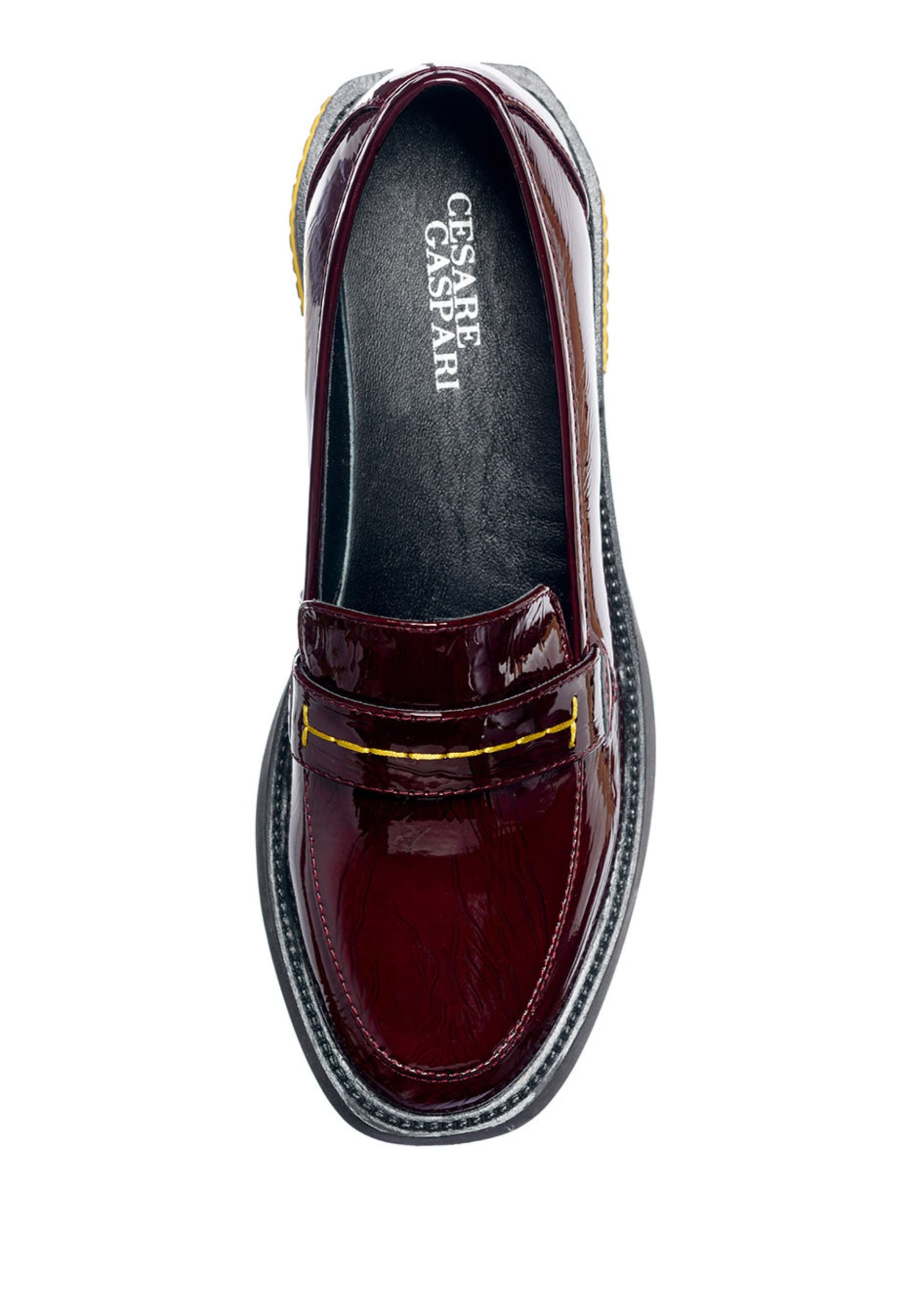 Burgundy Patent Leather Loafers – Sleek and Stylish with a Comfortable Fit