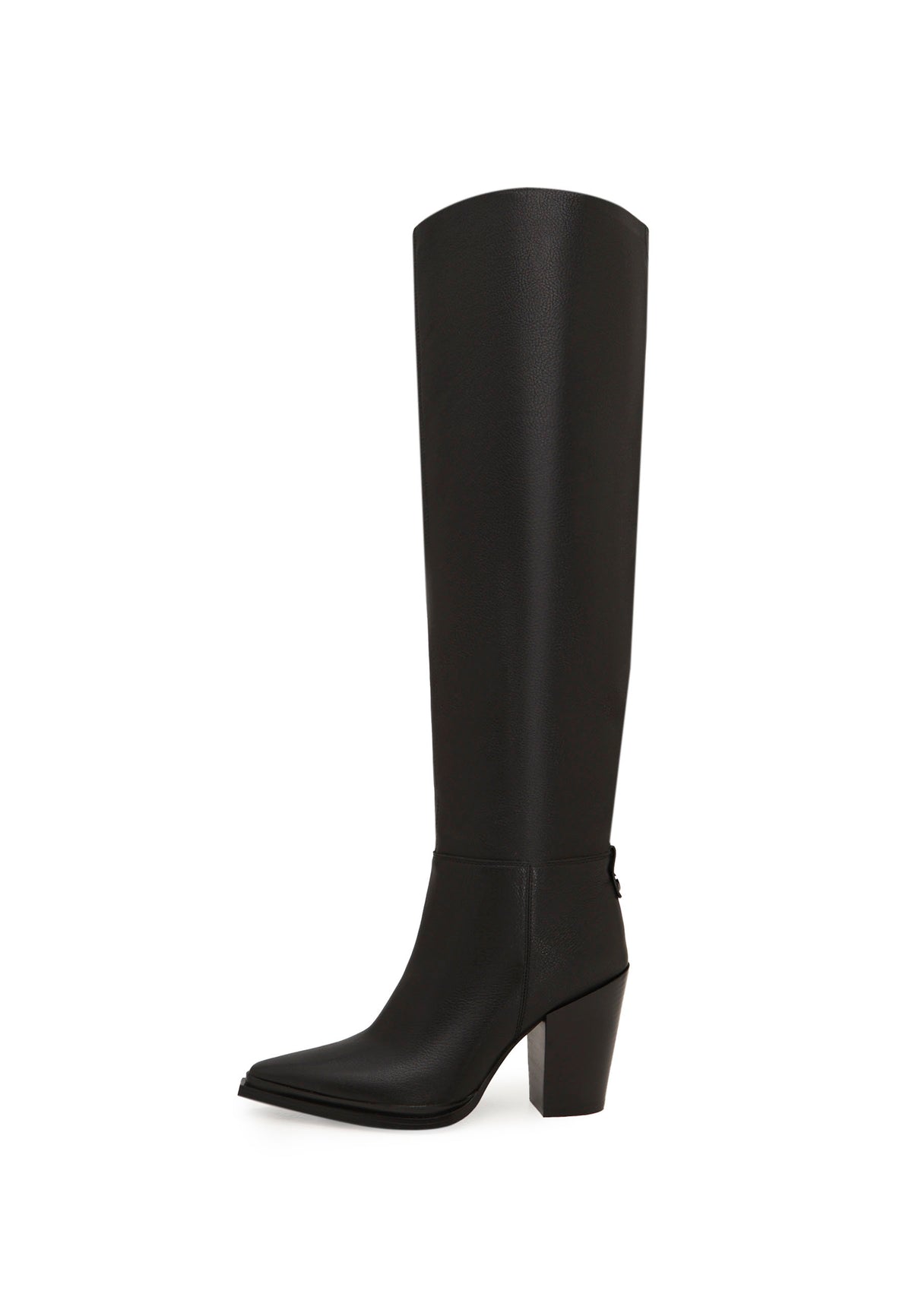 Bottes hautes en cuir – noir