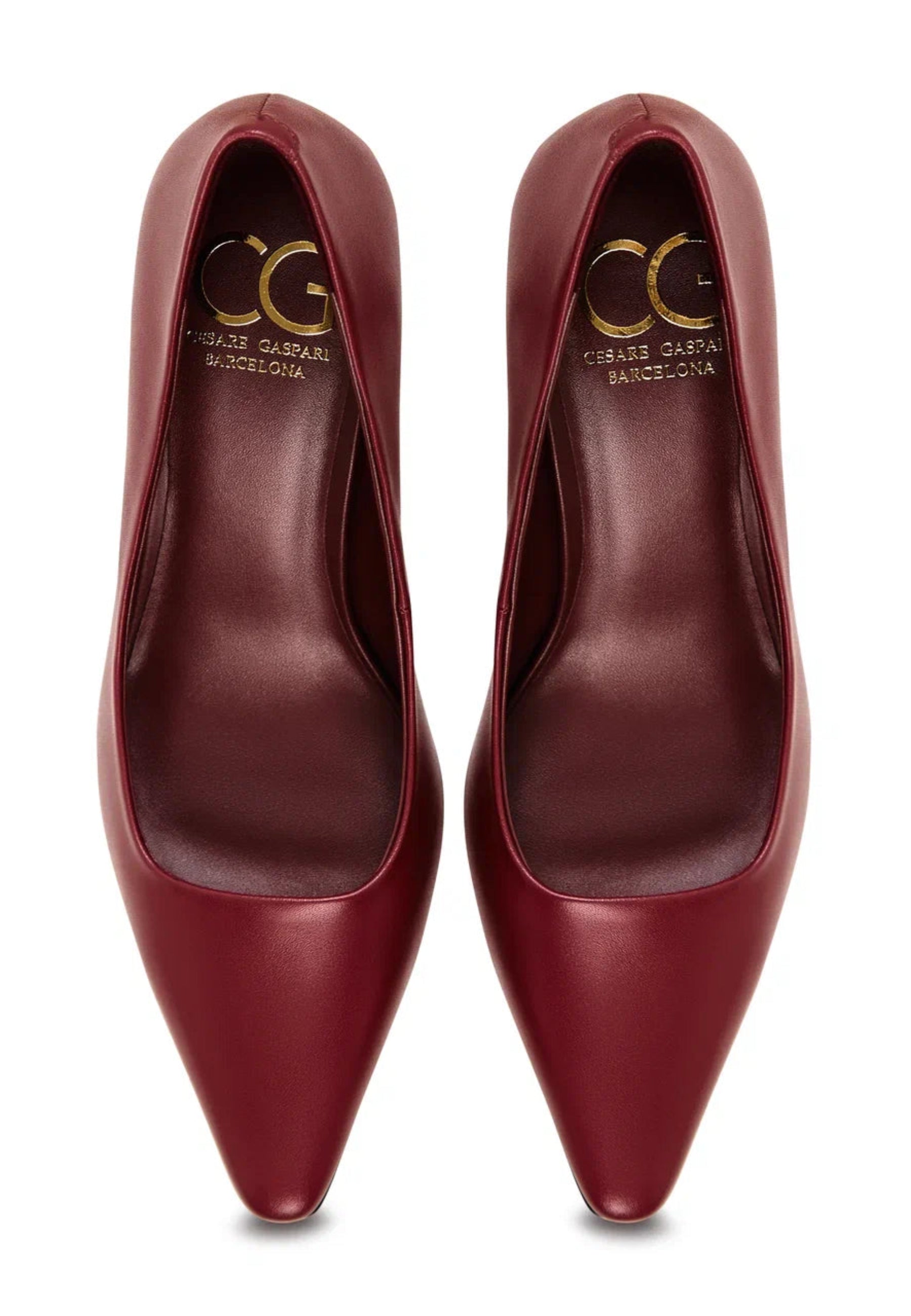 Classic Leather Pumps - Bordeaux