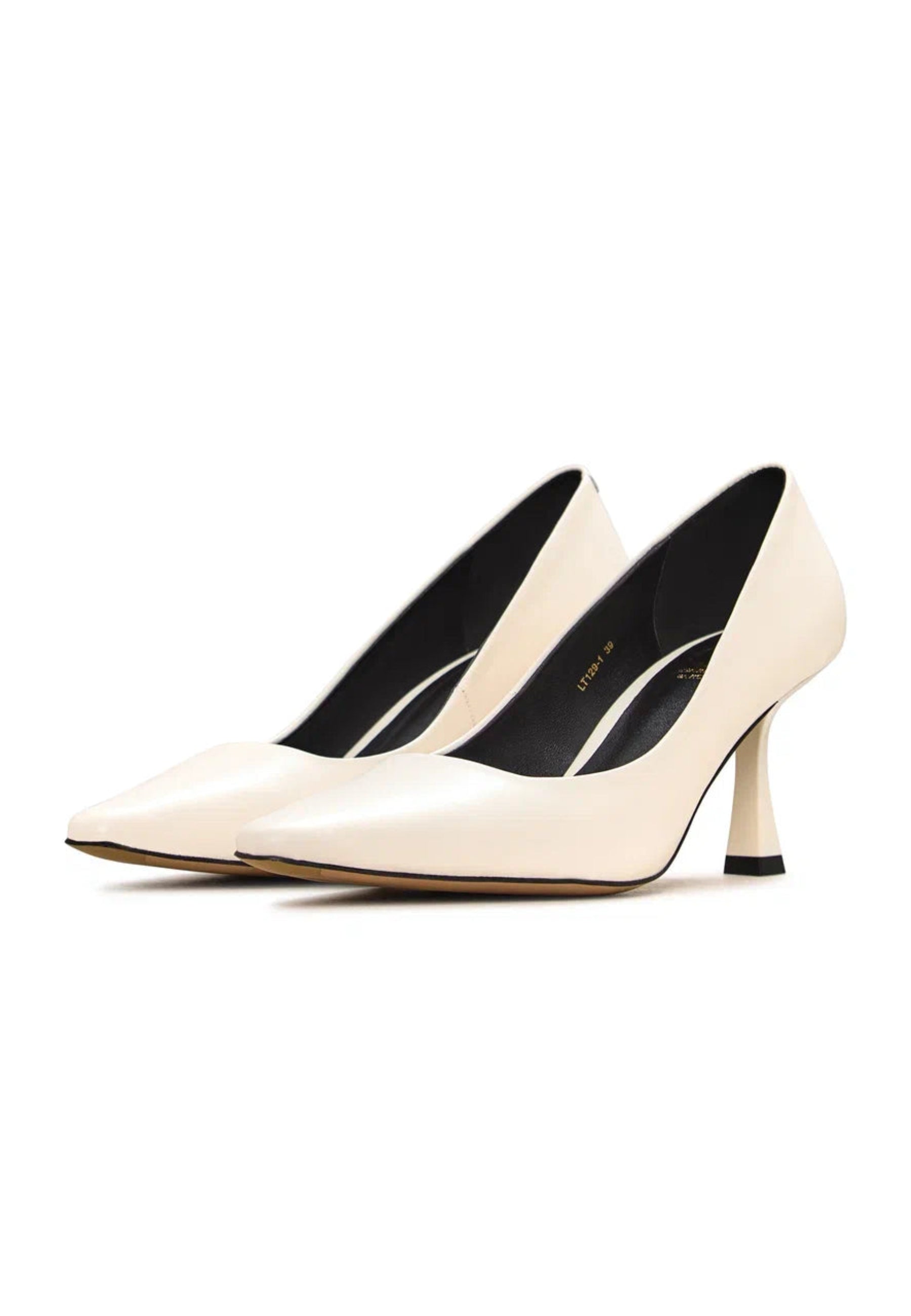 Classic Leather Pumps - White