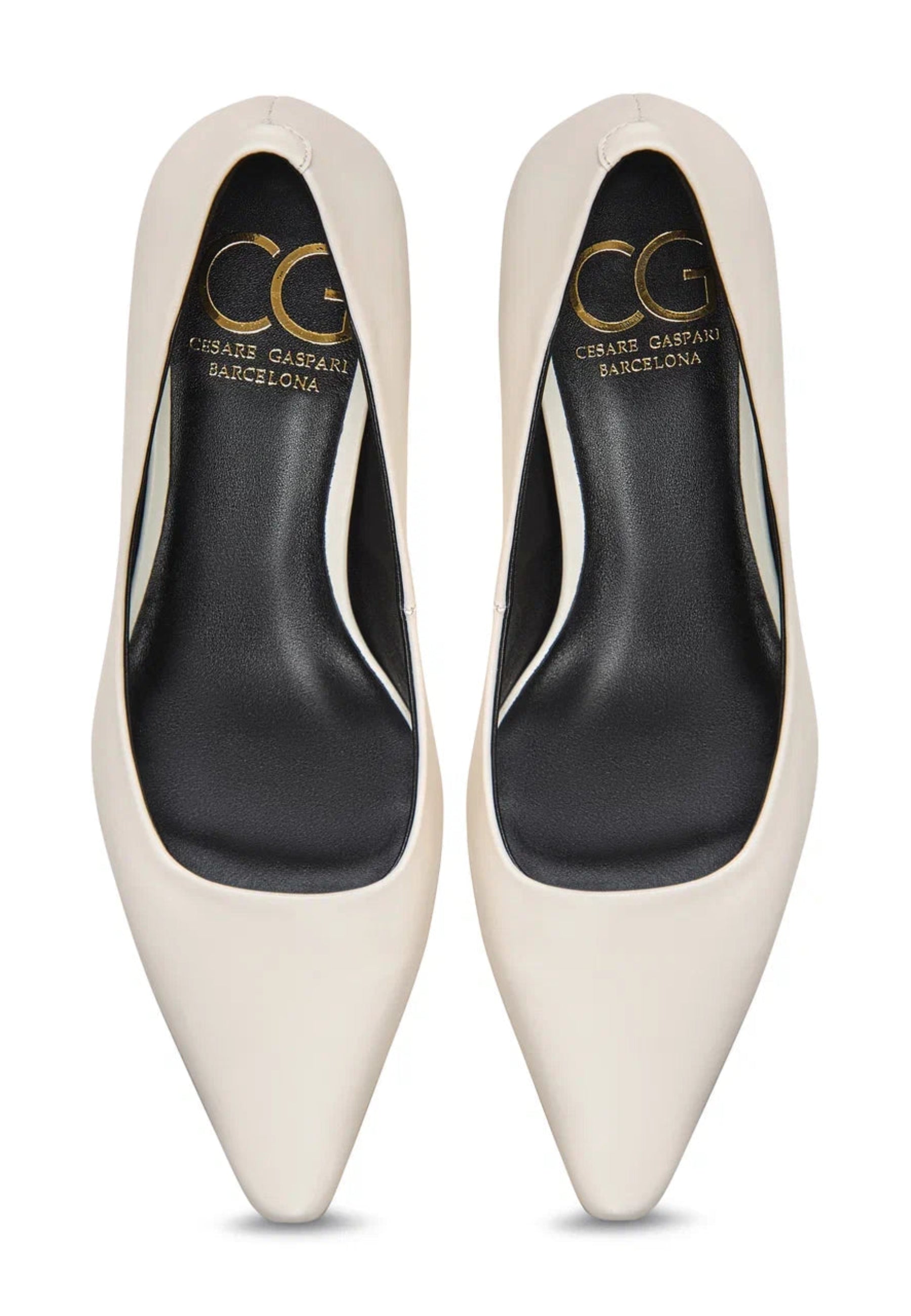 Classic Leather Pumps - White