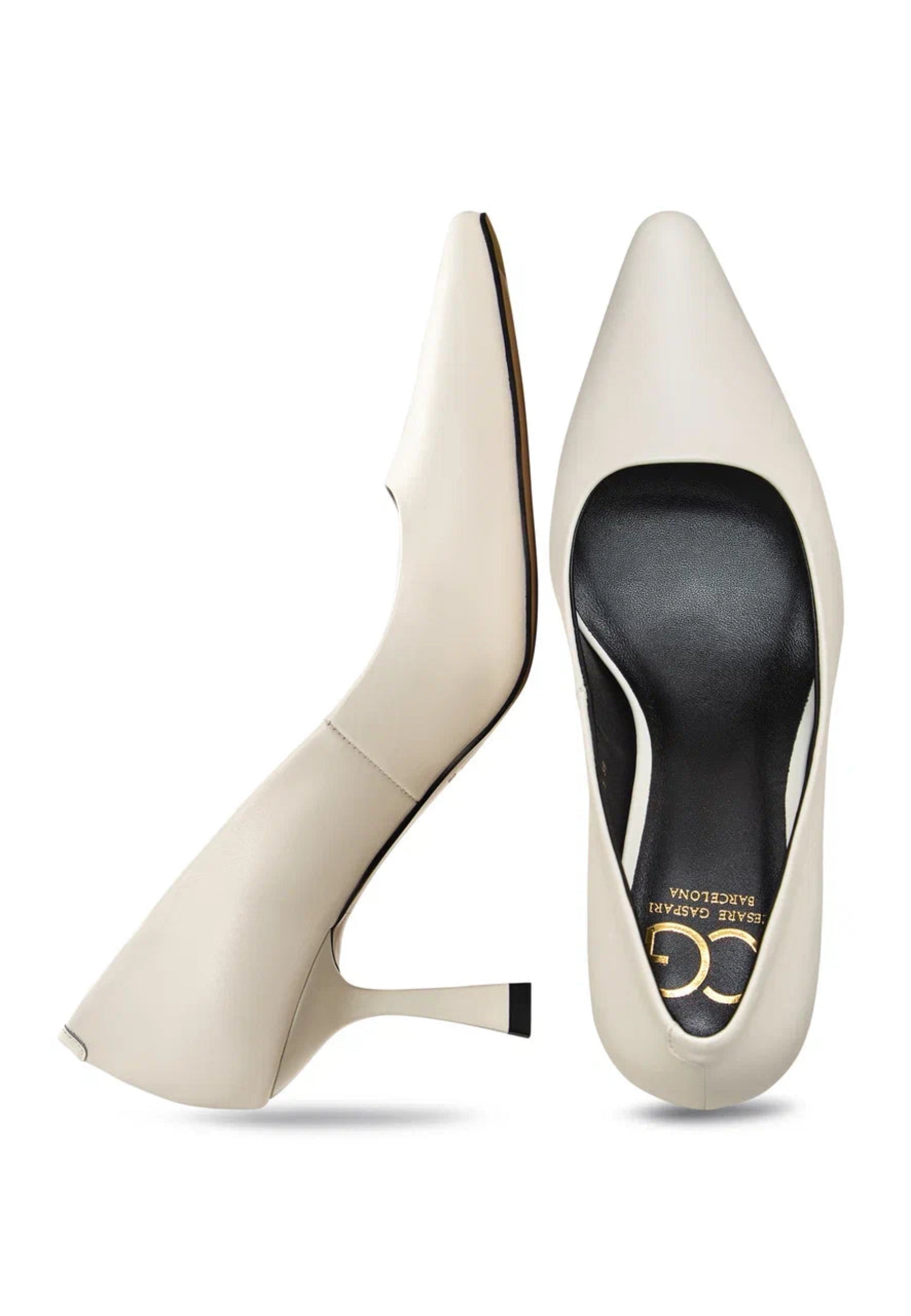 Classic Leather Pumps - White