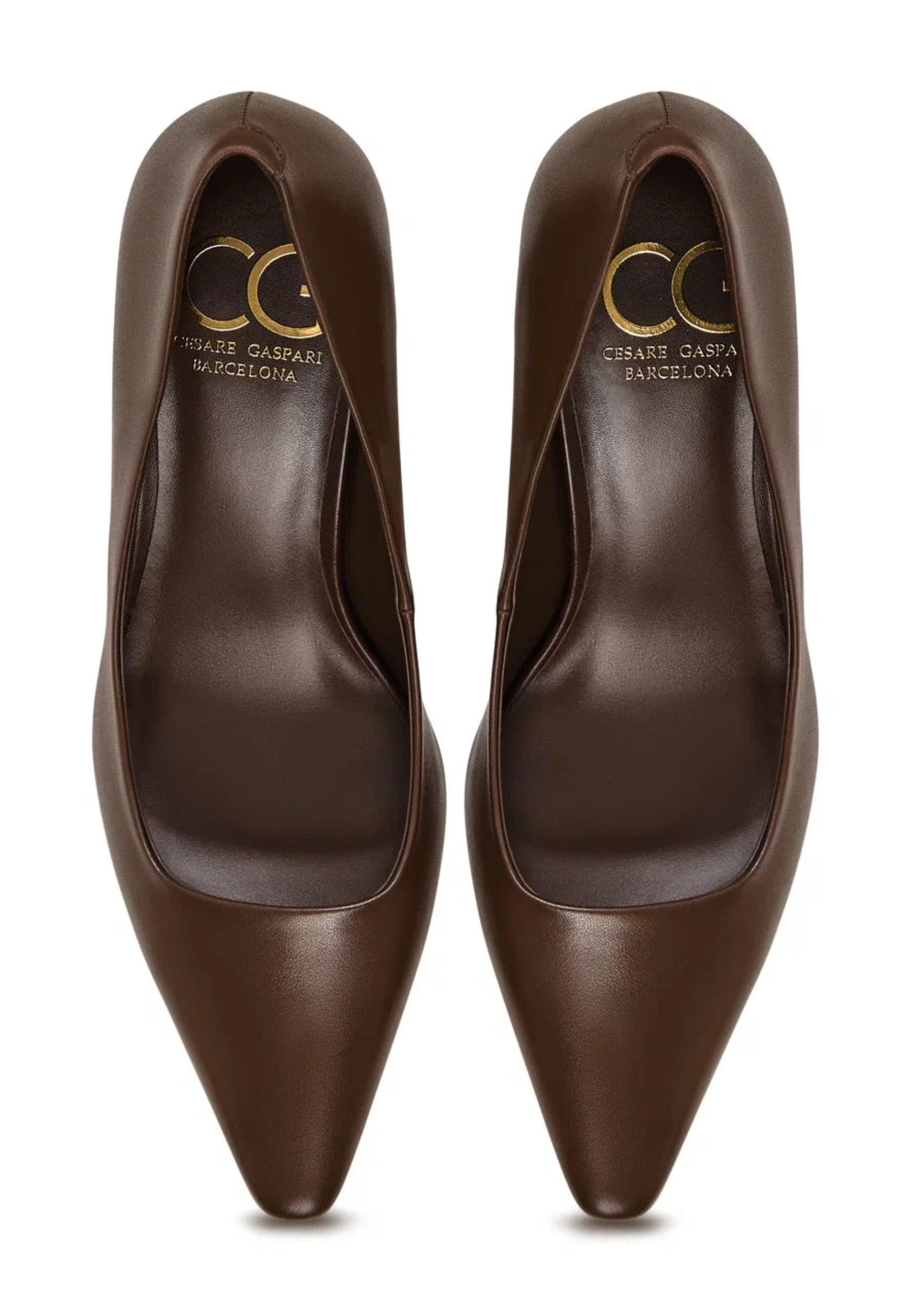 Classic Leather Pumps - Dark Brown