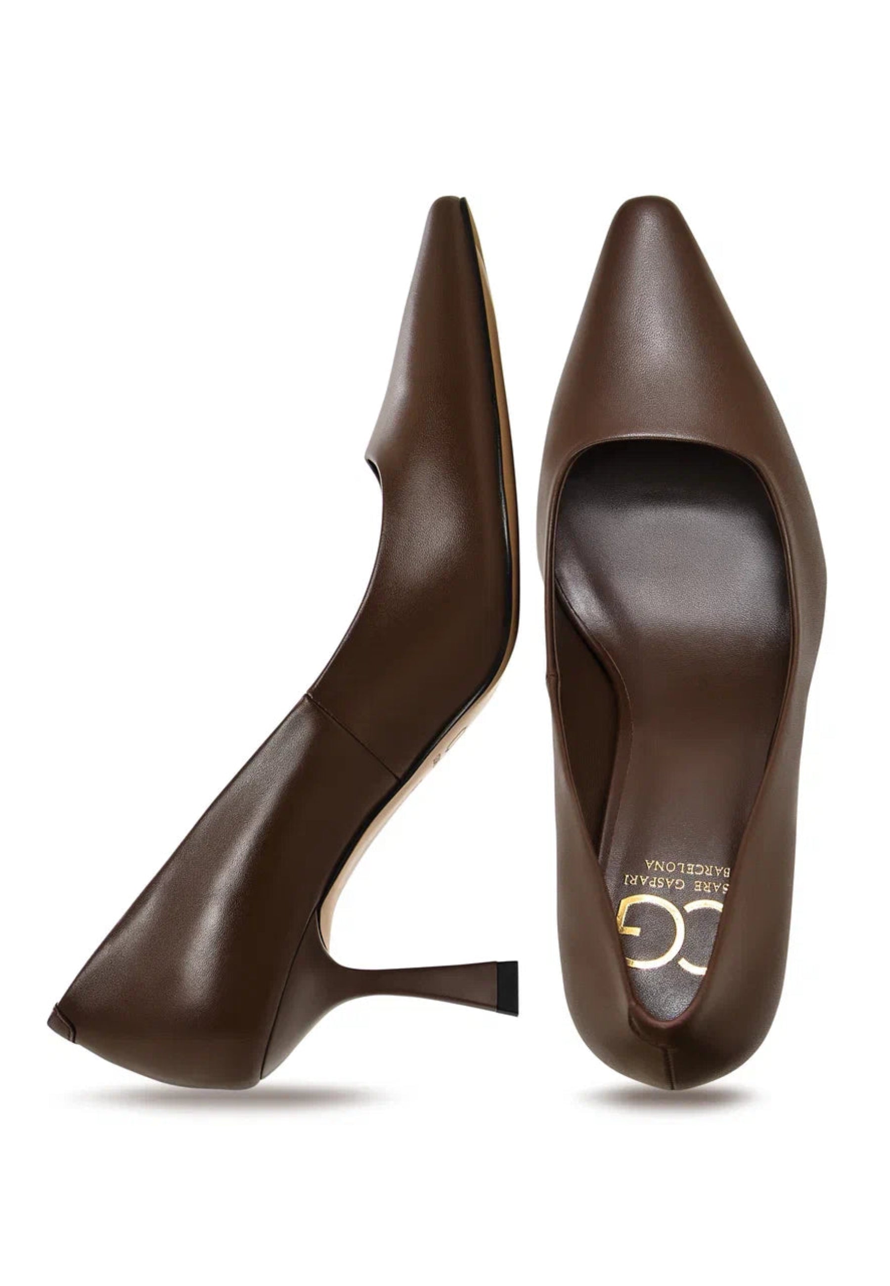 Classic Leather Pumps - Dark Brown