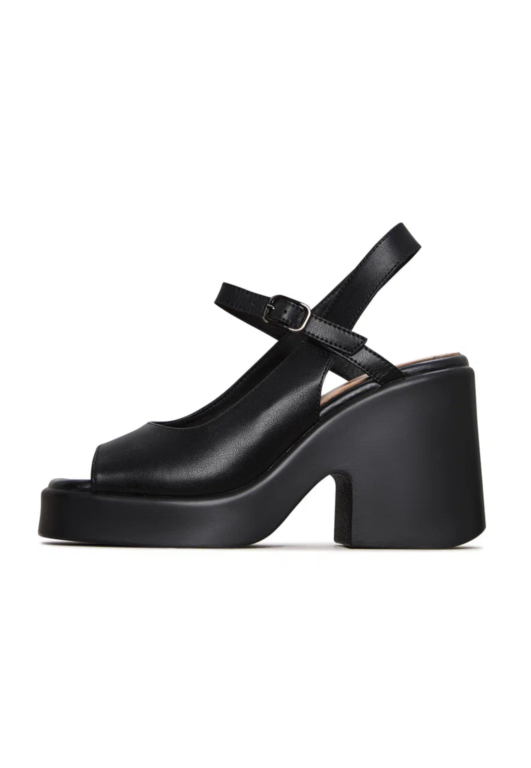 Chunky Platform Sandals - Black