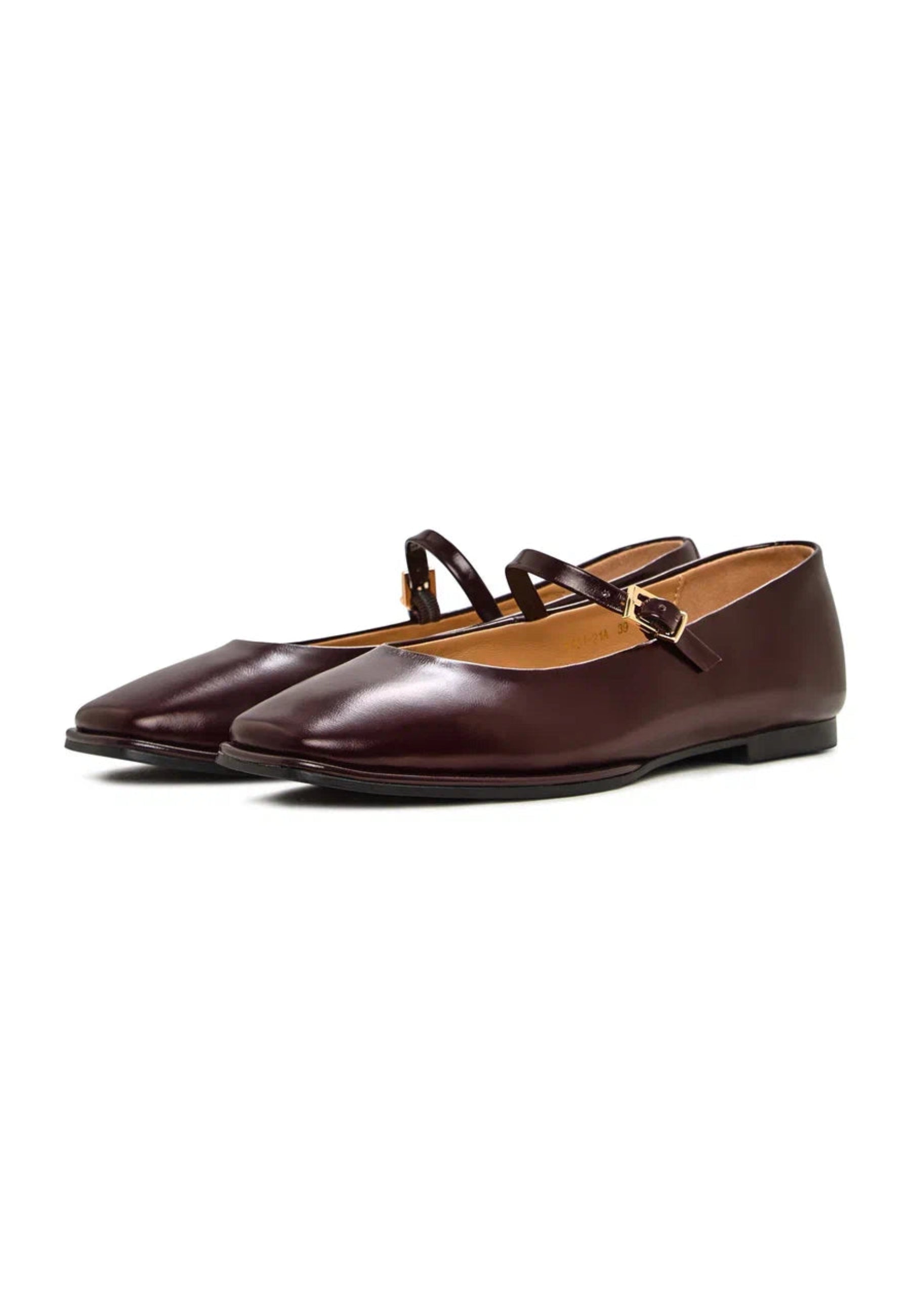 Classic Mary Jane Flats - Bordeaux