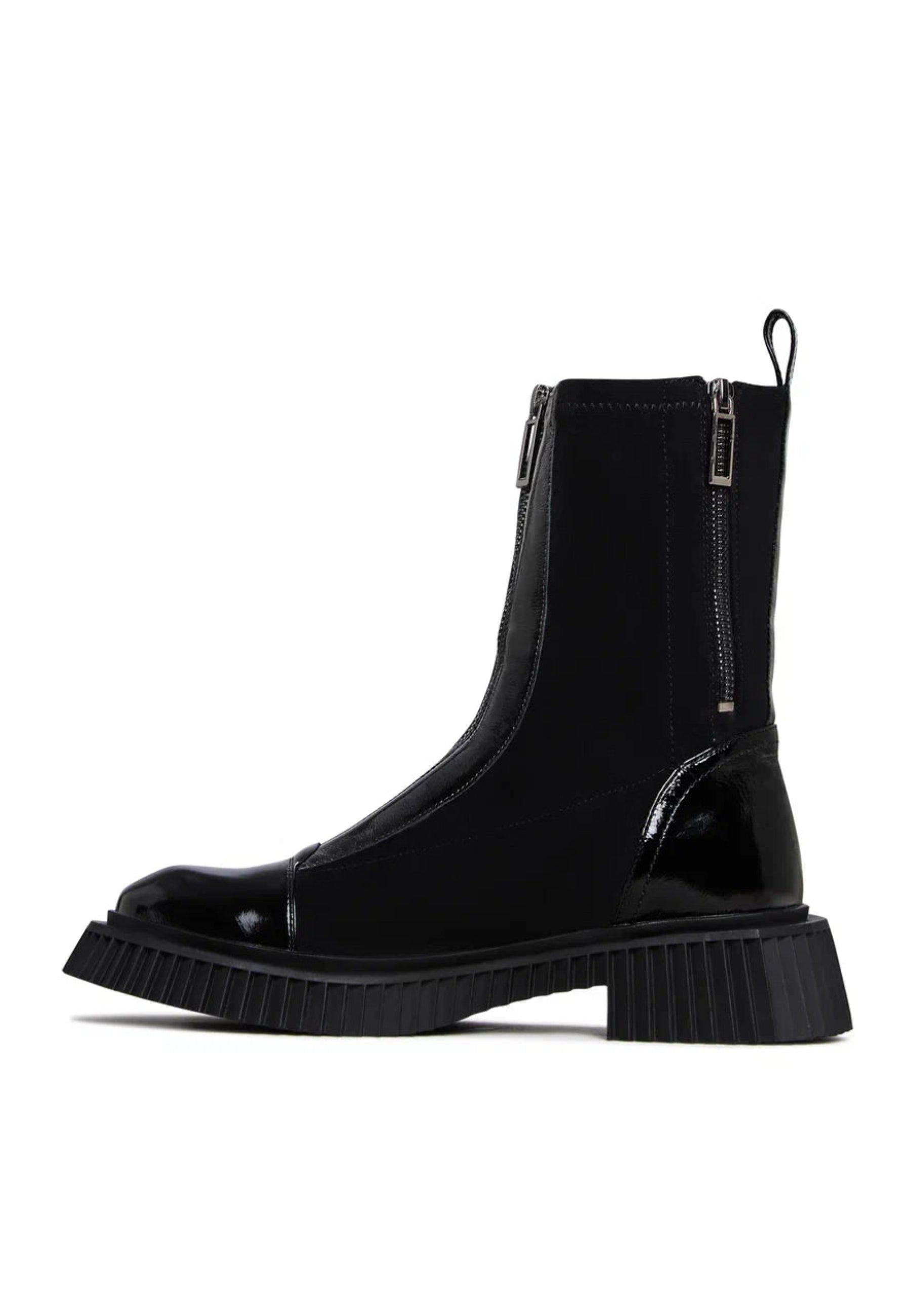 Black Platform Chelsea Boots