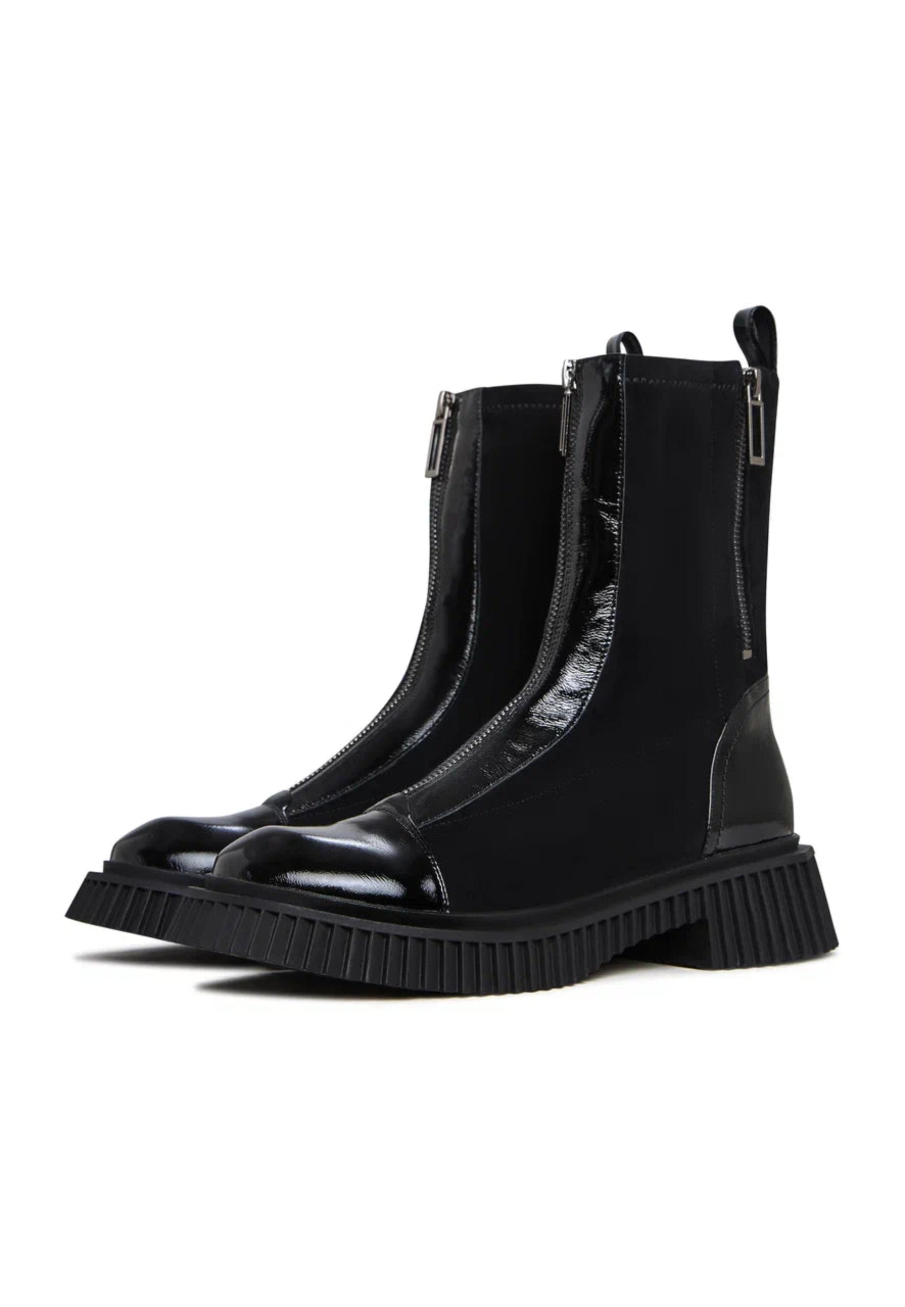 Black Platform Chelsea Boots