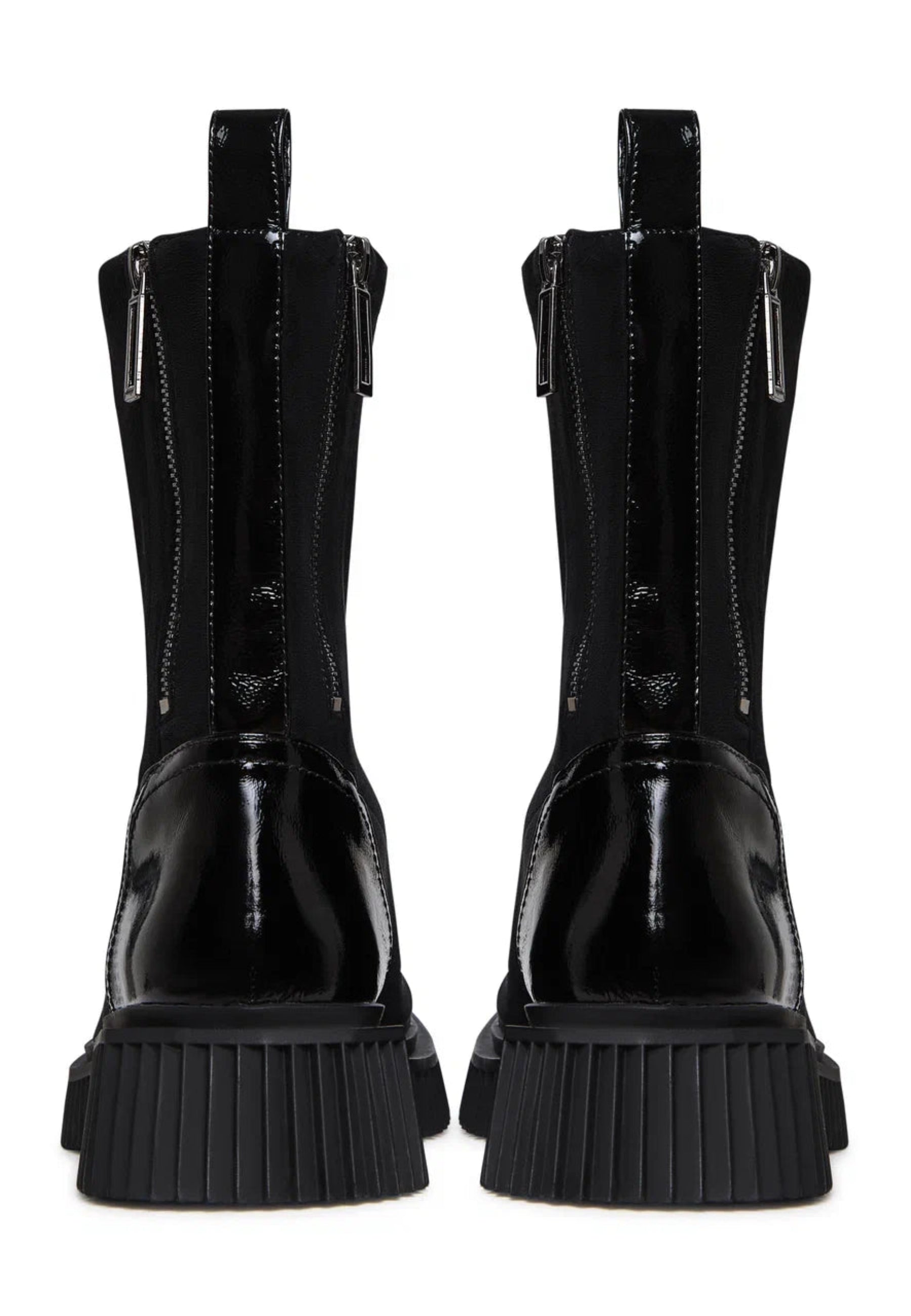 Black Platform Chelsea Boots