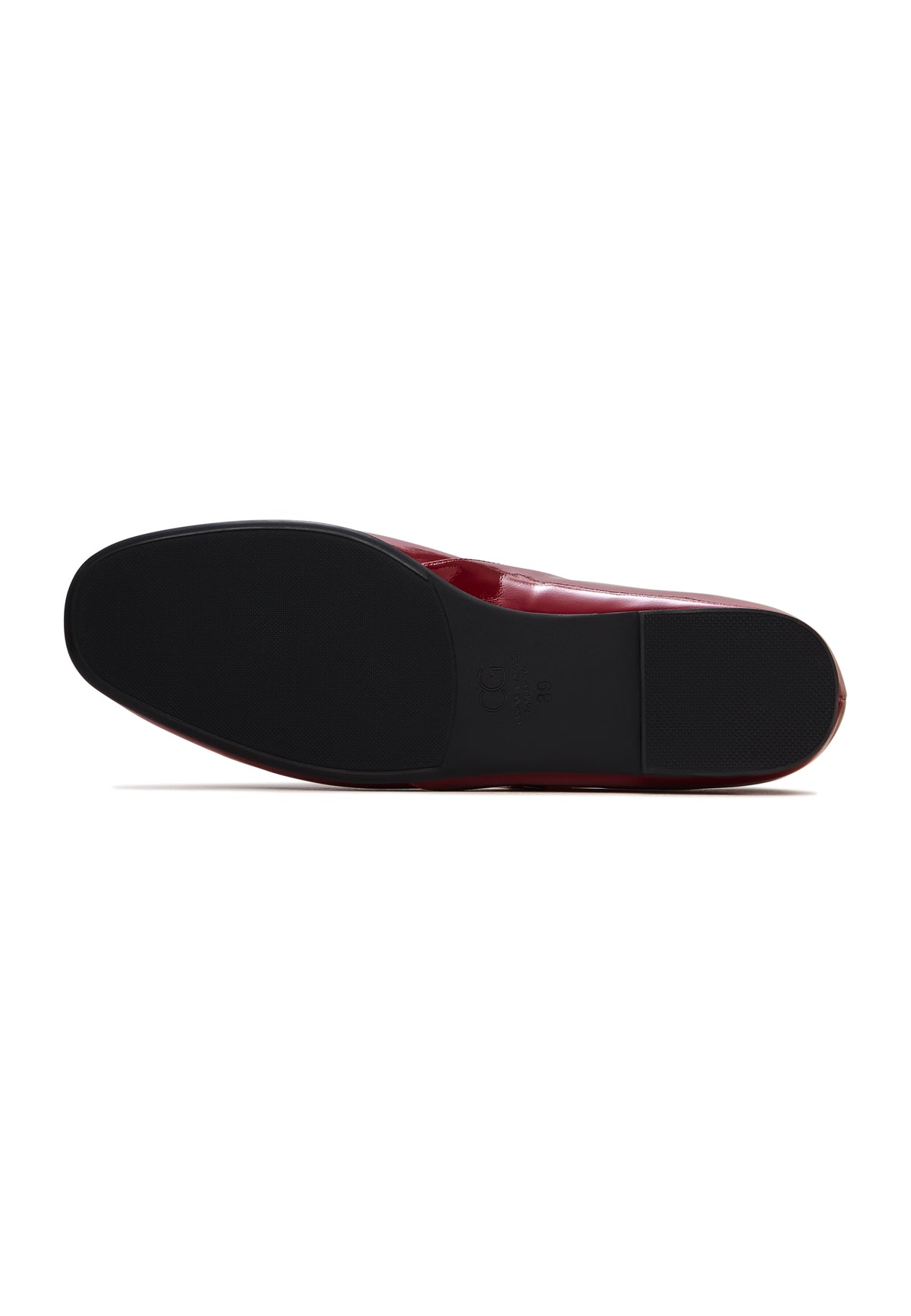 Patent Mary Jane Flats - Bordeaux