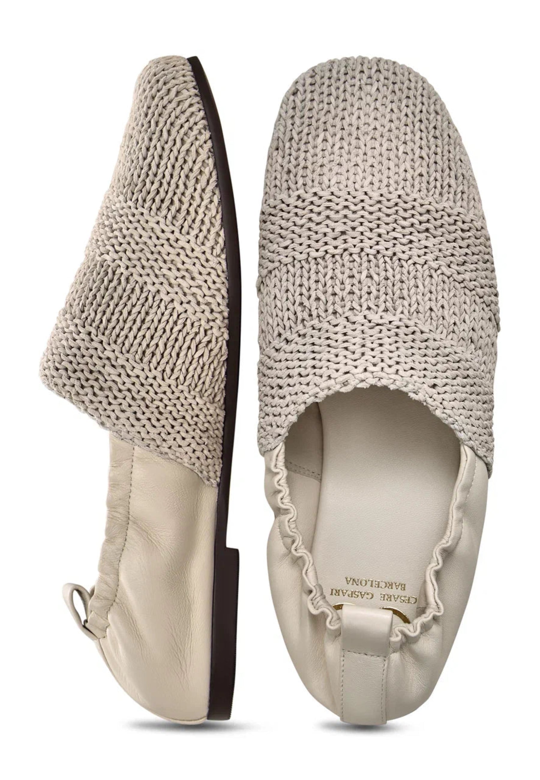 Knitted Slip-On Ballerinas