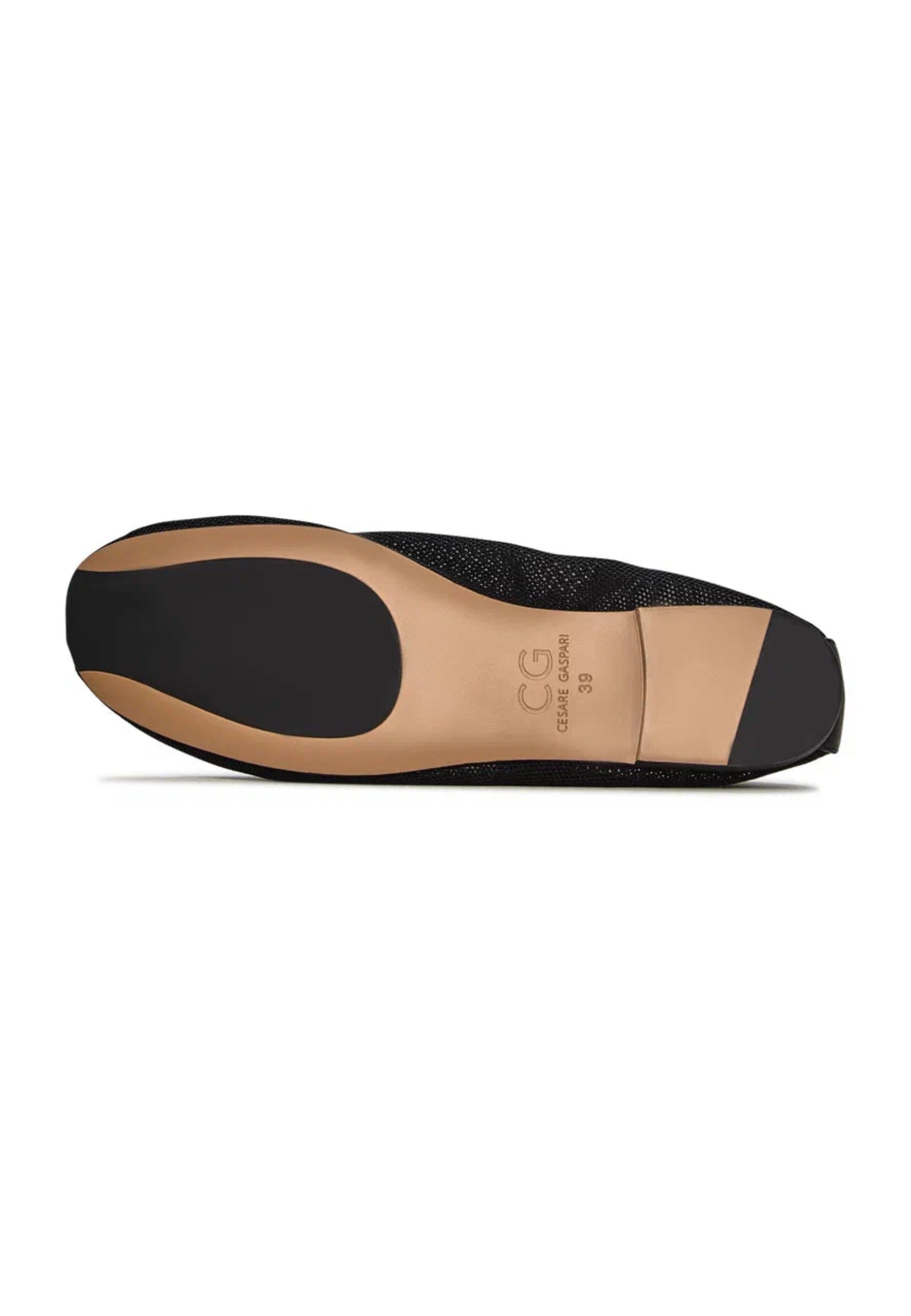 Mesh Slip-On Ballet Flats - Black