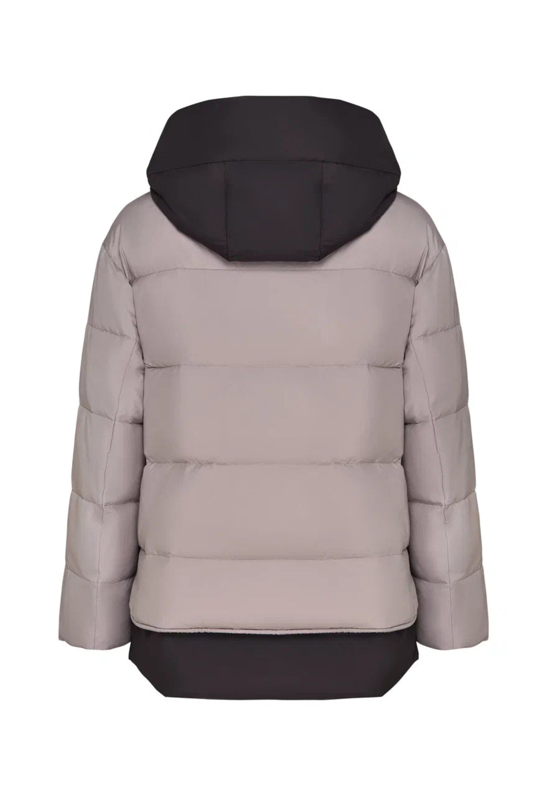 Hooded Puffer Jacket - Beige