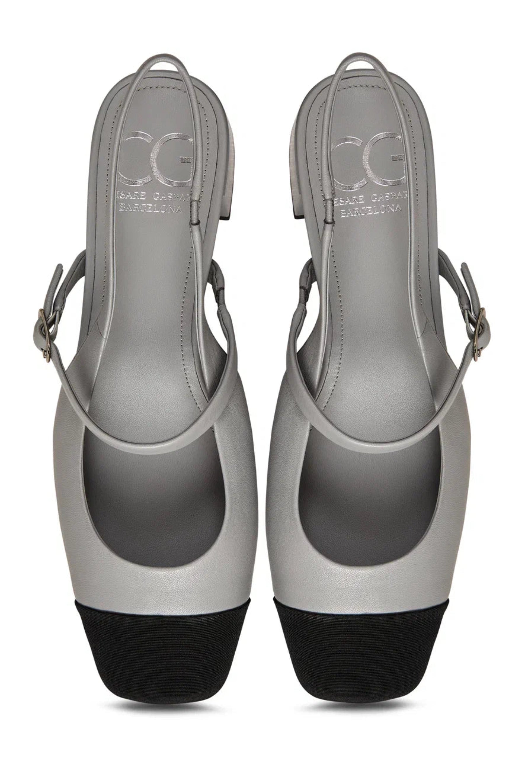 Slingback Block Heels Pumps Marisol - Gray