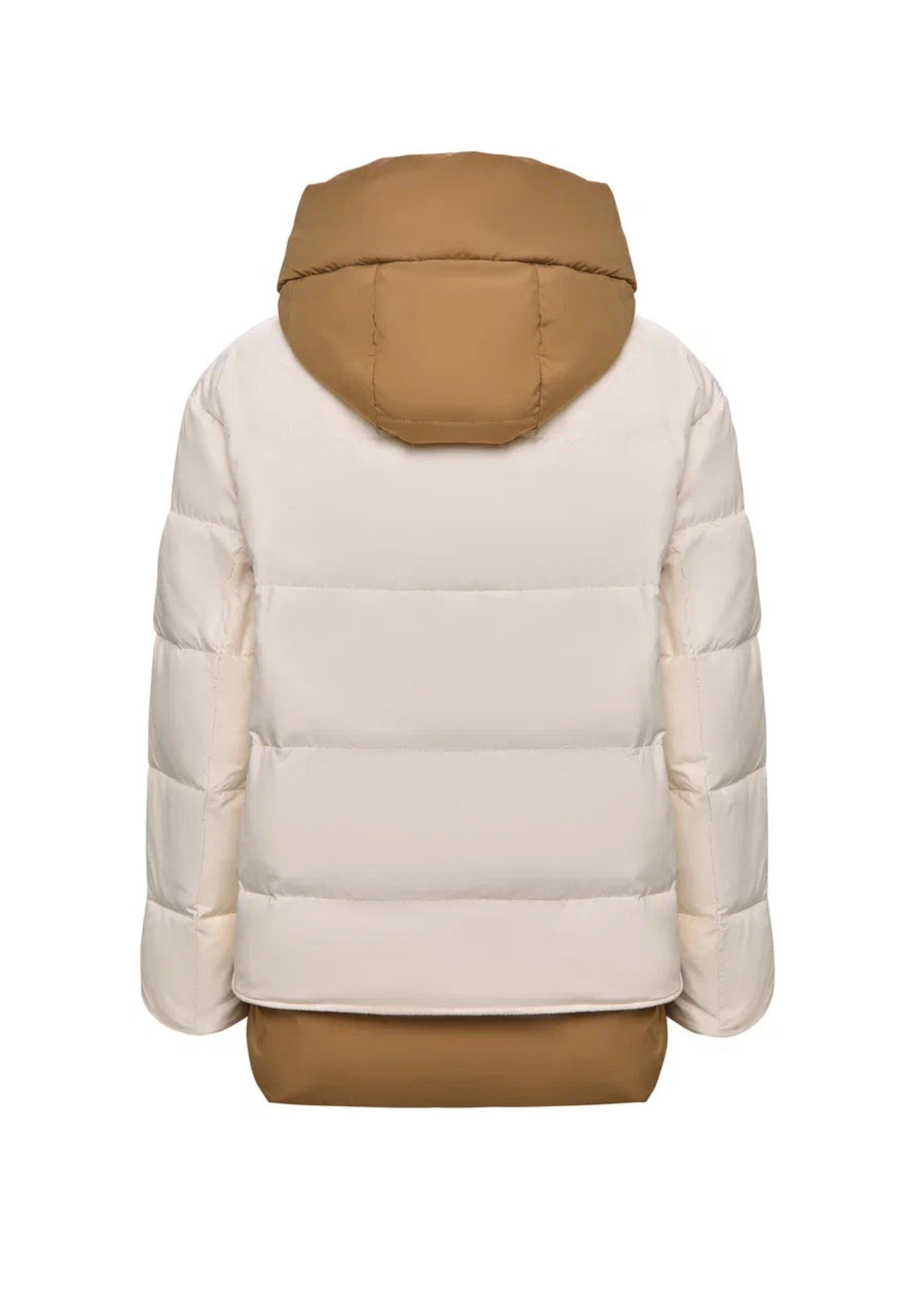 Hooded Puffer Jacket - White