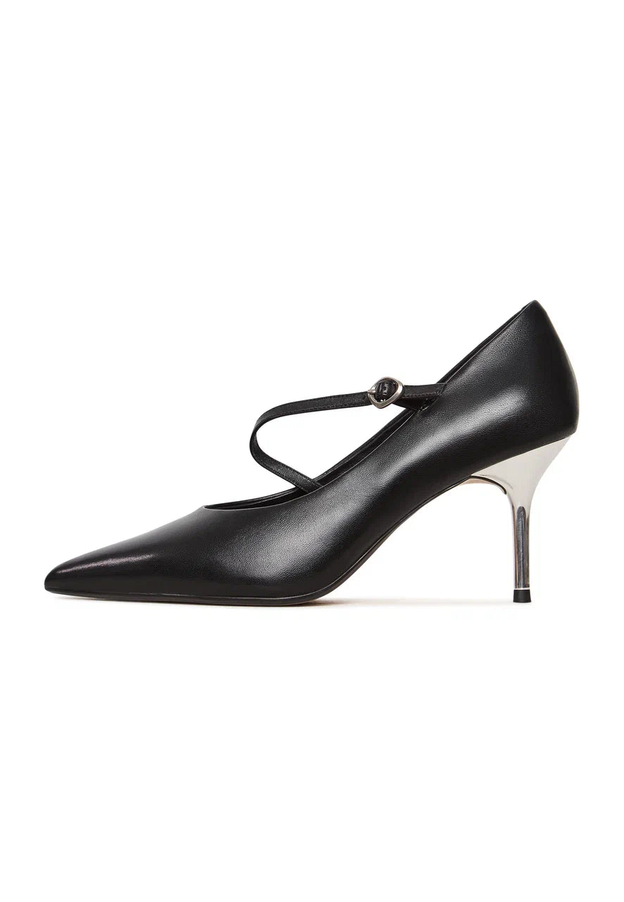 Midnight Muse Mary Janes - Silver