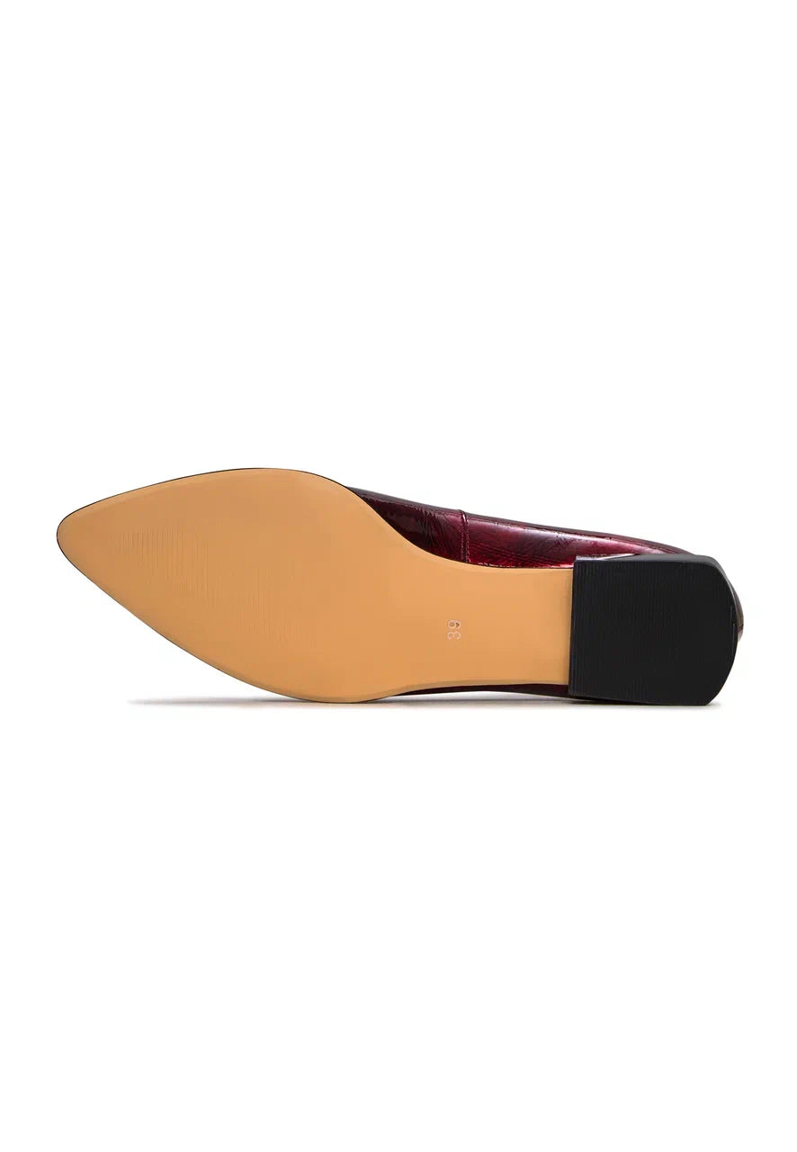 Classic Black Pointed-Toe Ballet Flats - Bordeaux