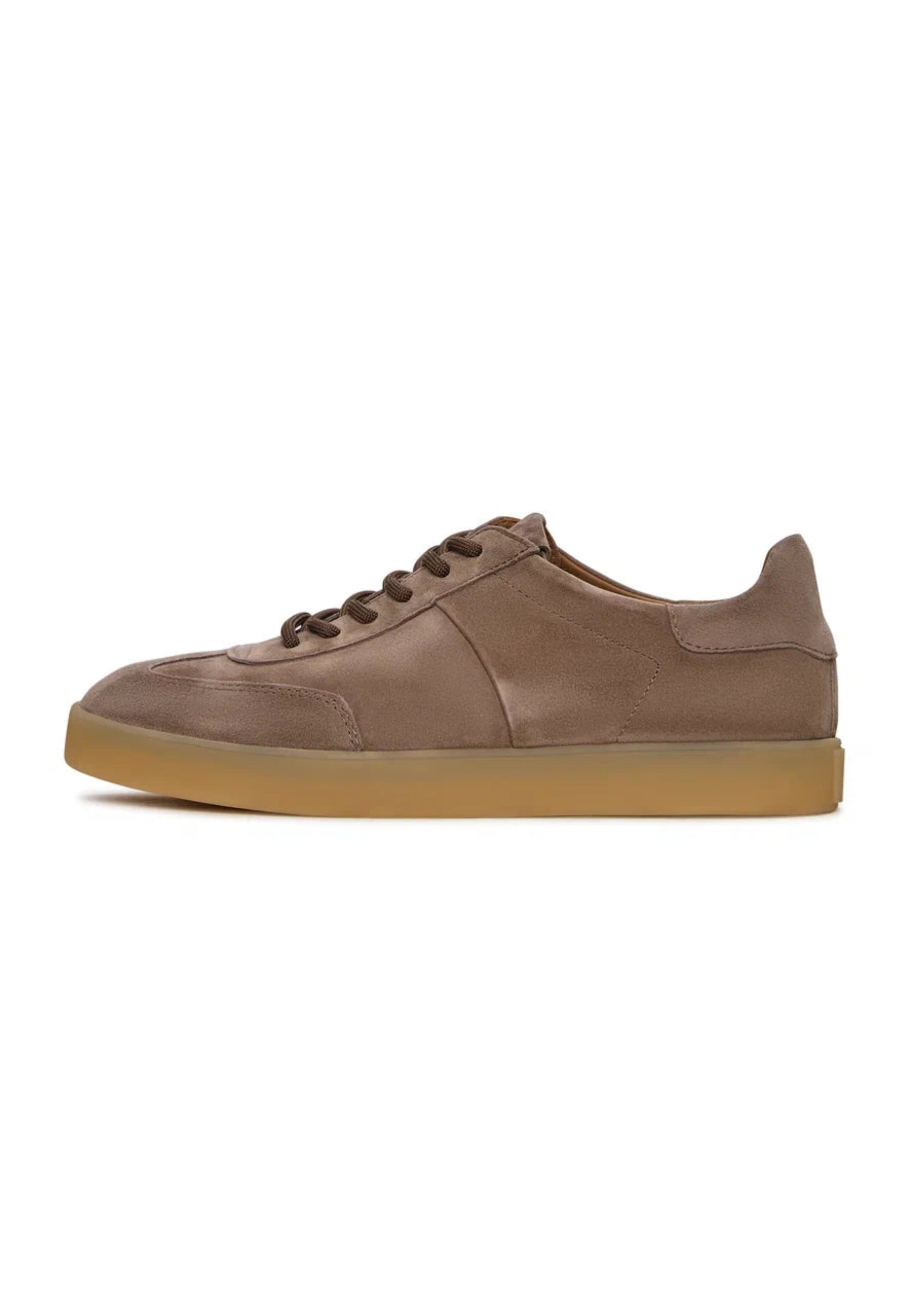 Classic Suede Low-Top Sneakers - Beige