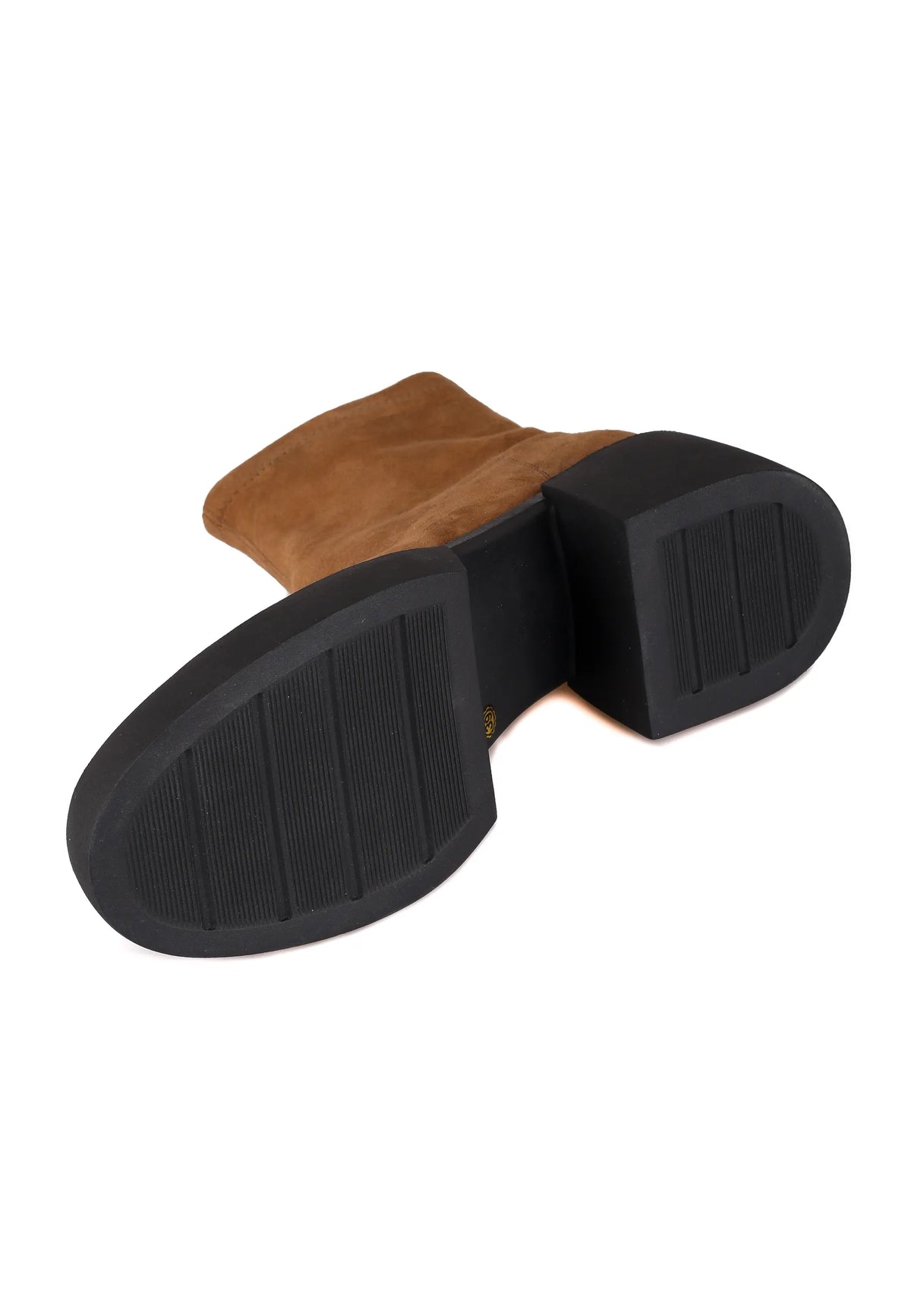 Bold Rise Suede Ankle Boots – Brown