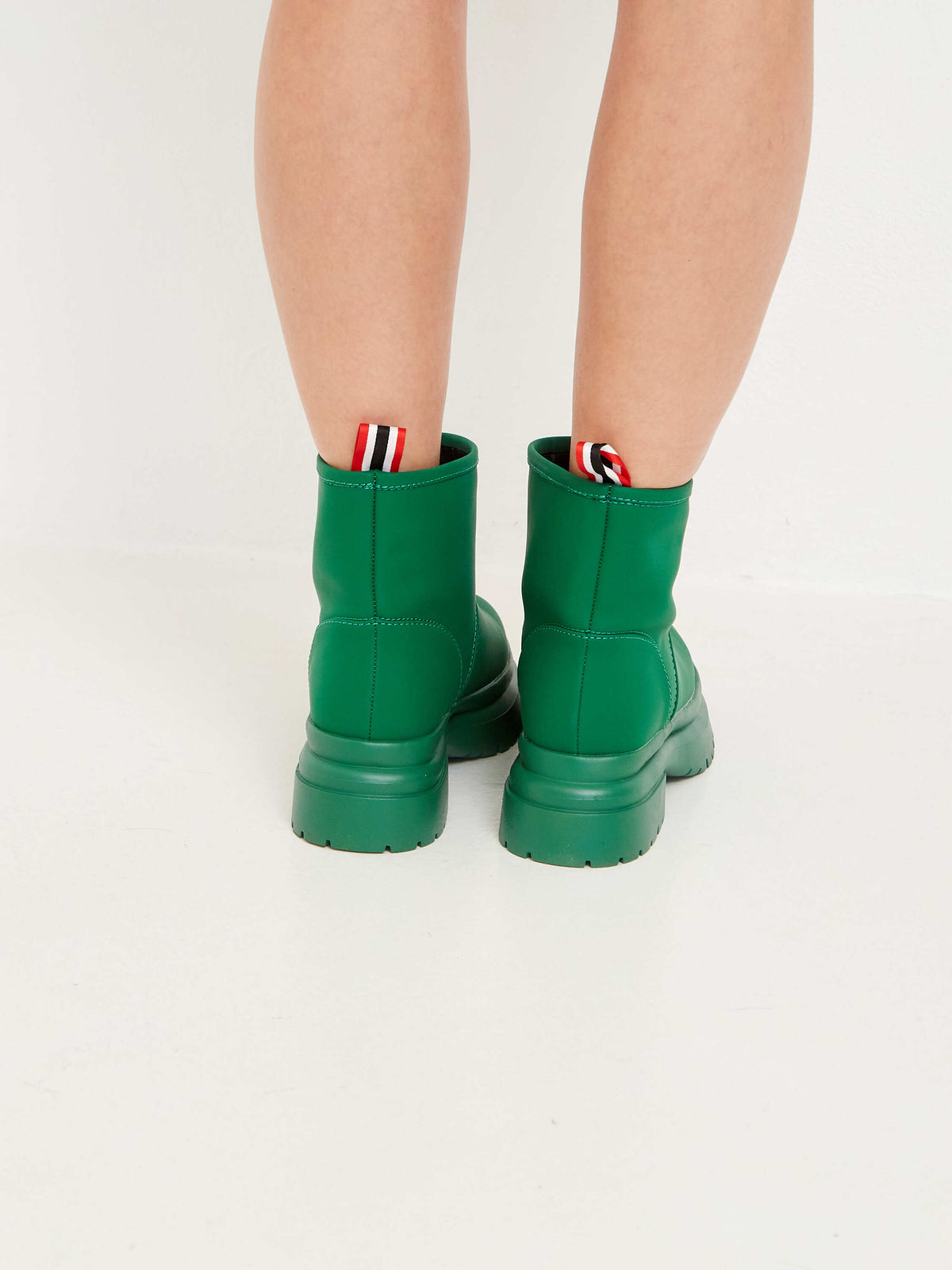 Klasyczne buty zimowe - zielone
