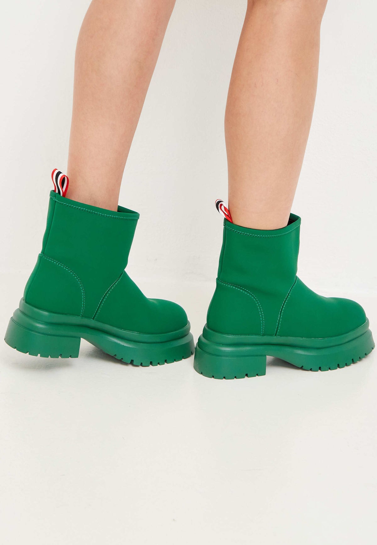 Klasyczne buty zimowe - zielone