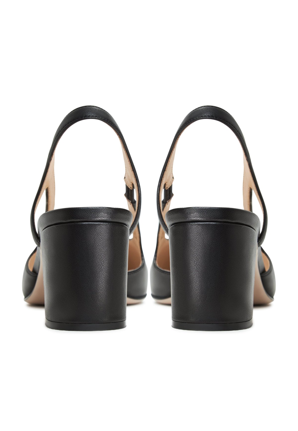 Slingback Block Heels Pumps Jasmine - Schwarz