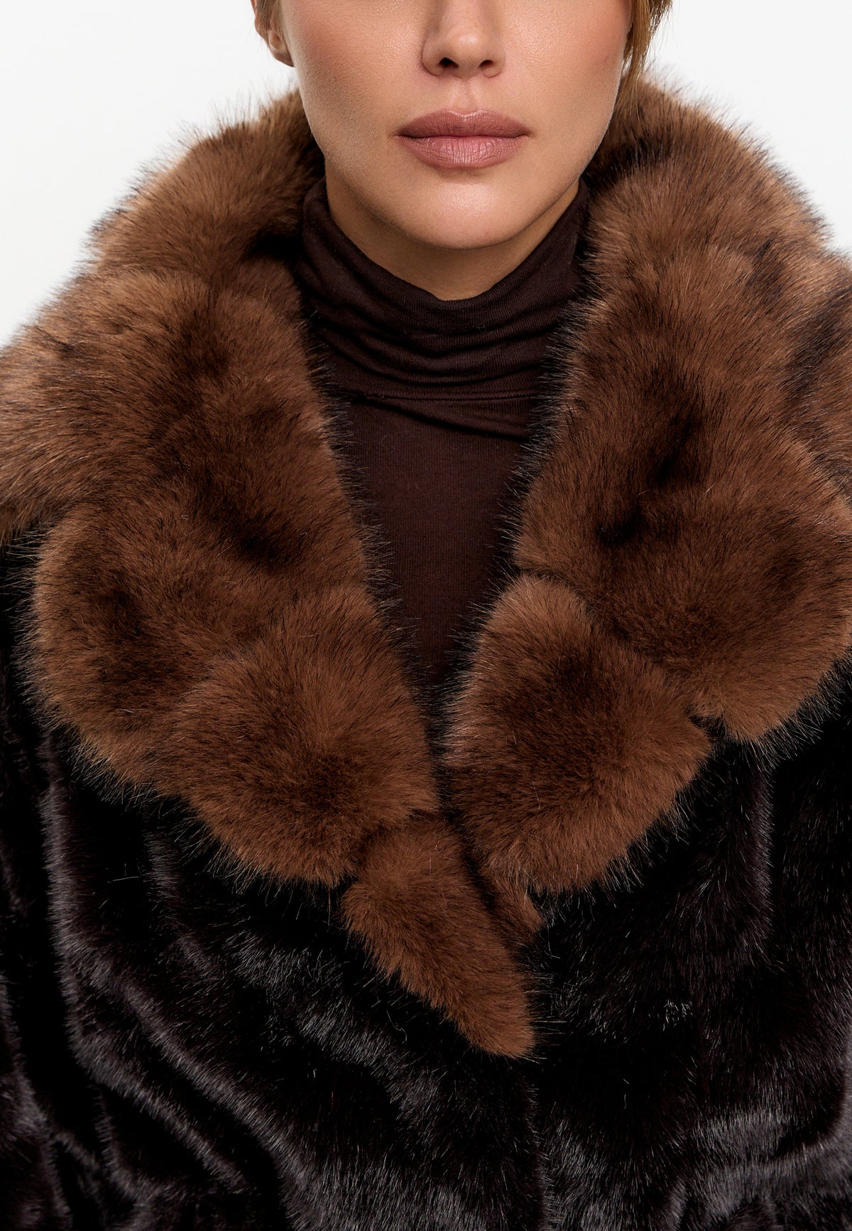 Chaqueta Faux Arena – Marrón