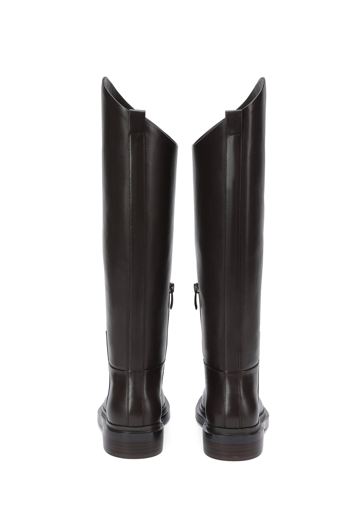Botas de montar de piel hasta la rodilla – Negro