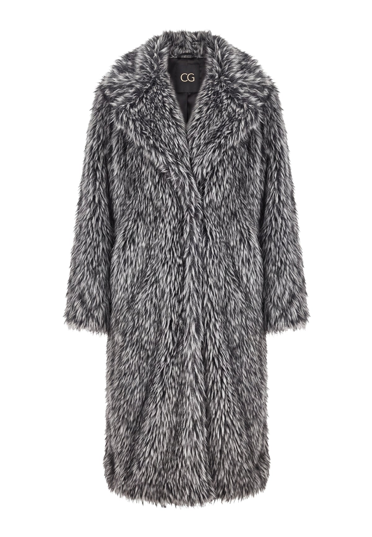 Cappotto in pelliccia sintetica Natalie – Nero