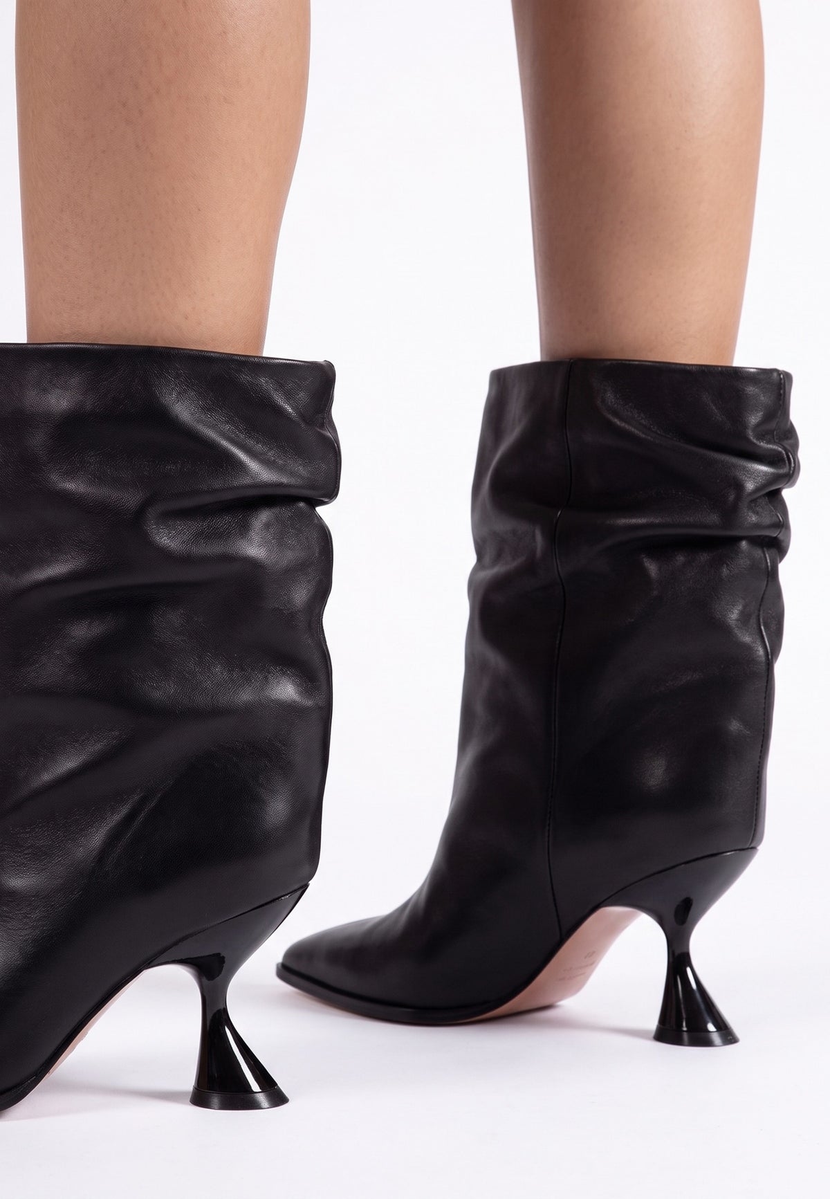 Ankelstøvler med kitten heel