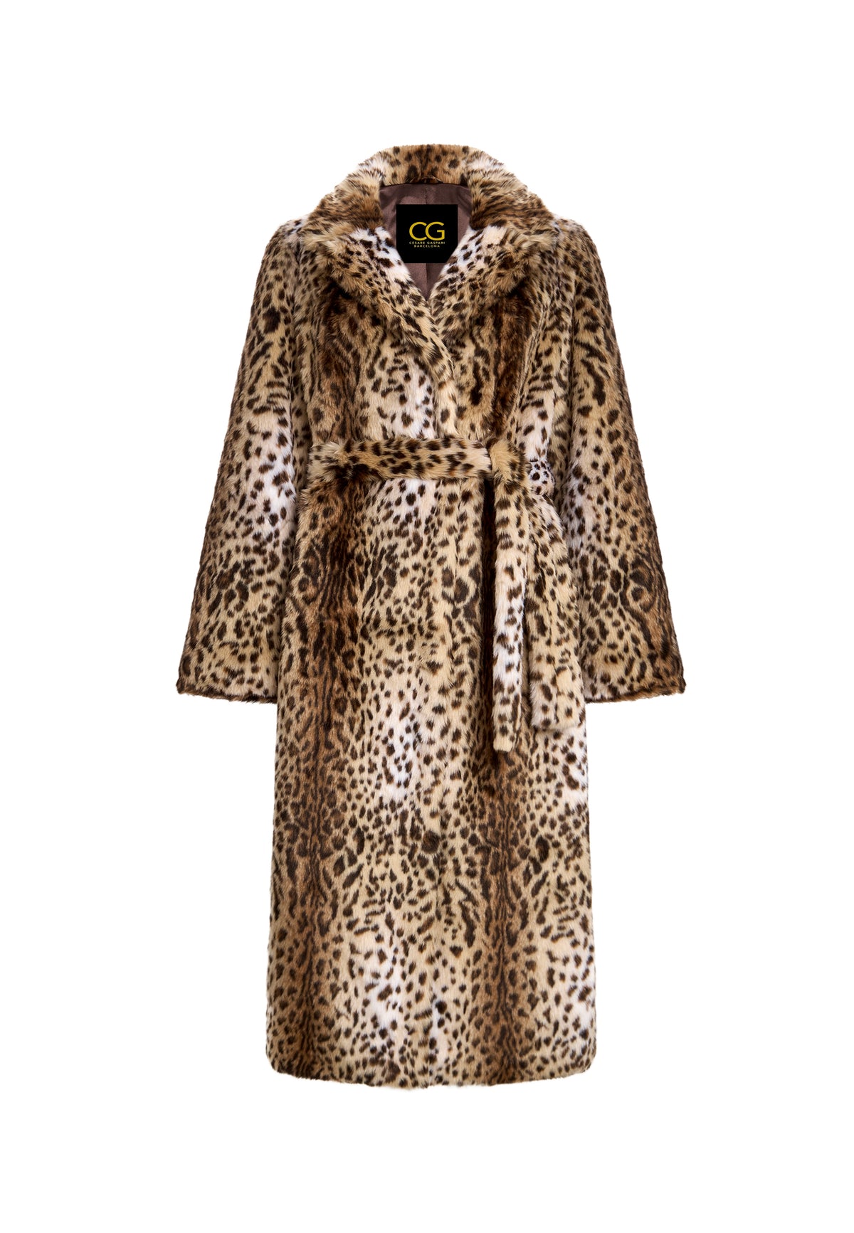 Cappotto maxi in pelliccia sintetica – Leopardo