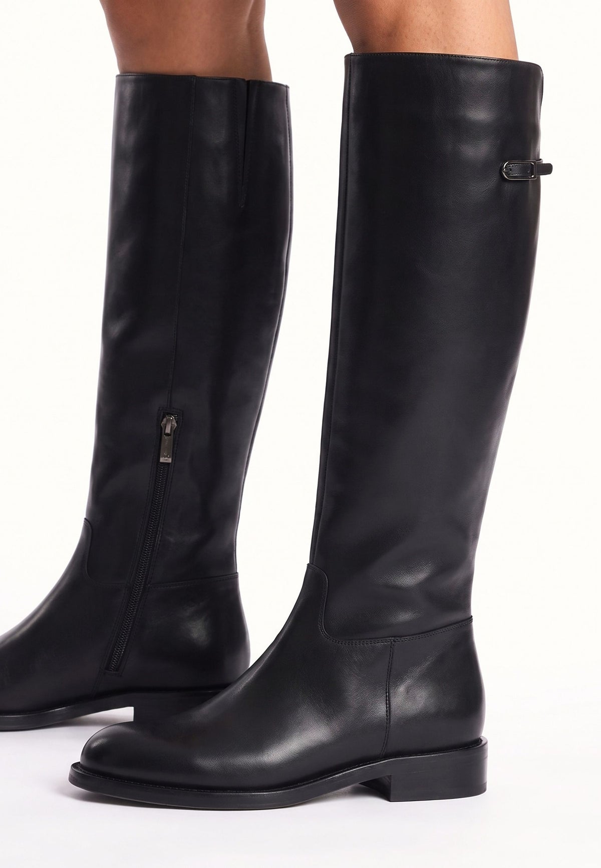 Leather Riding Knee-High Boots