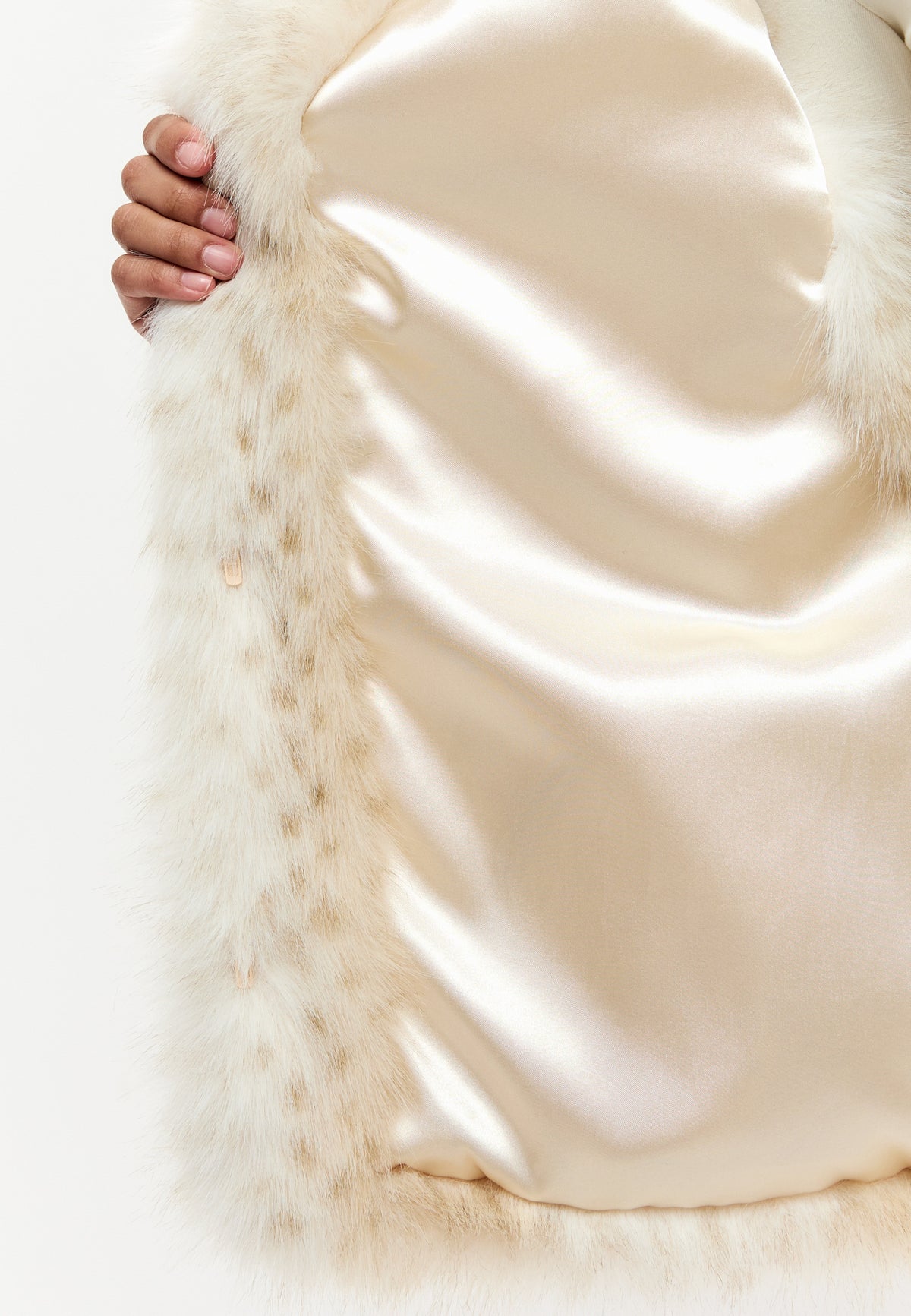 Gilet in pelliccia sintetica Snow – Bianco