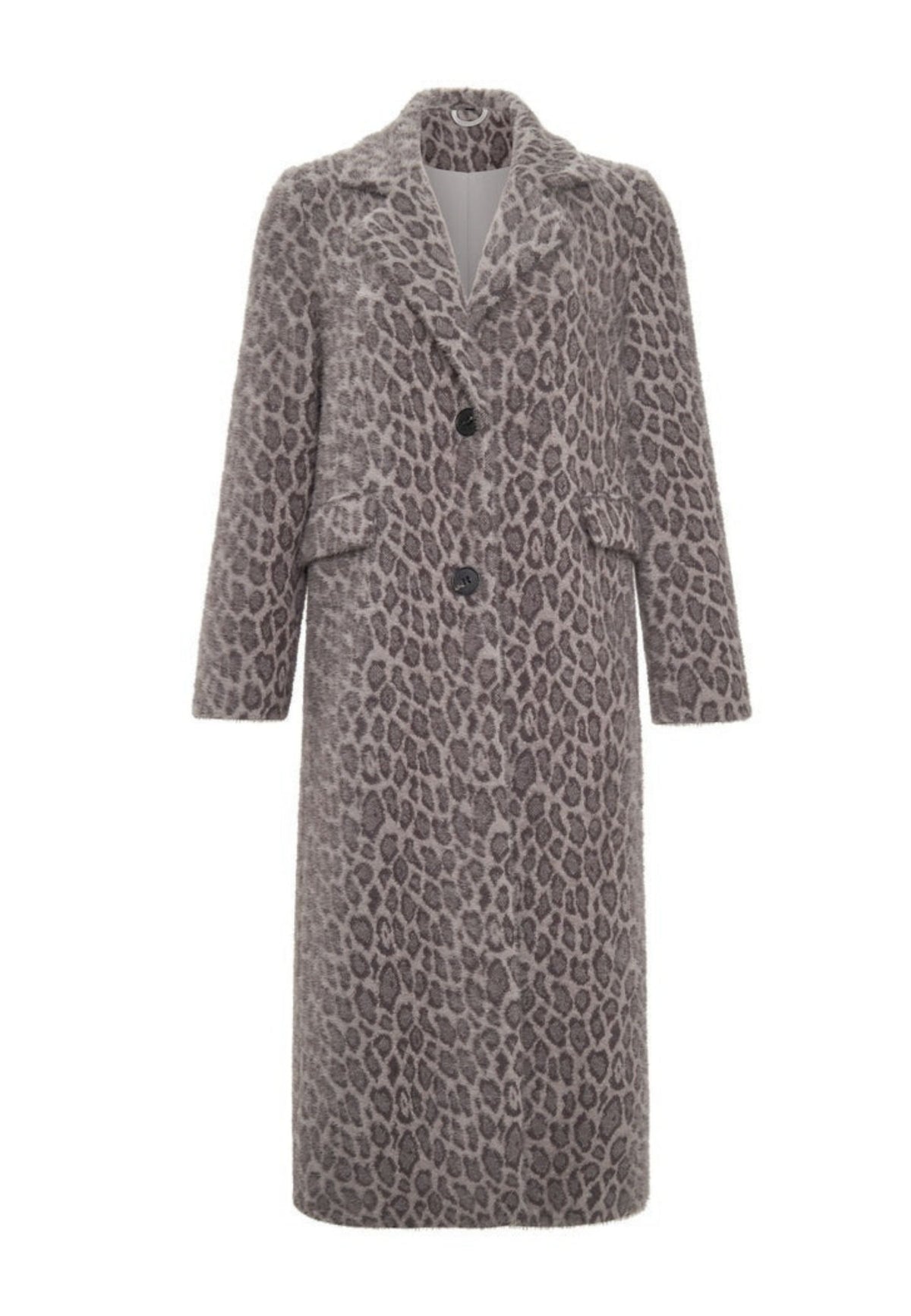 Lång fuskpäls Bianca – Leopard